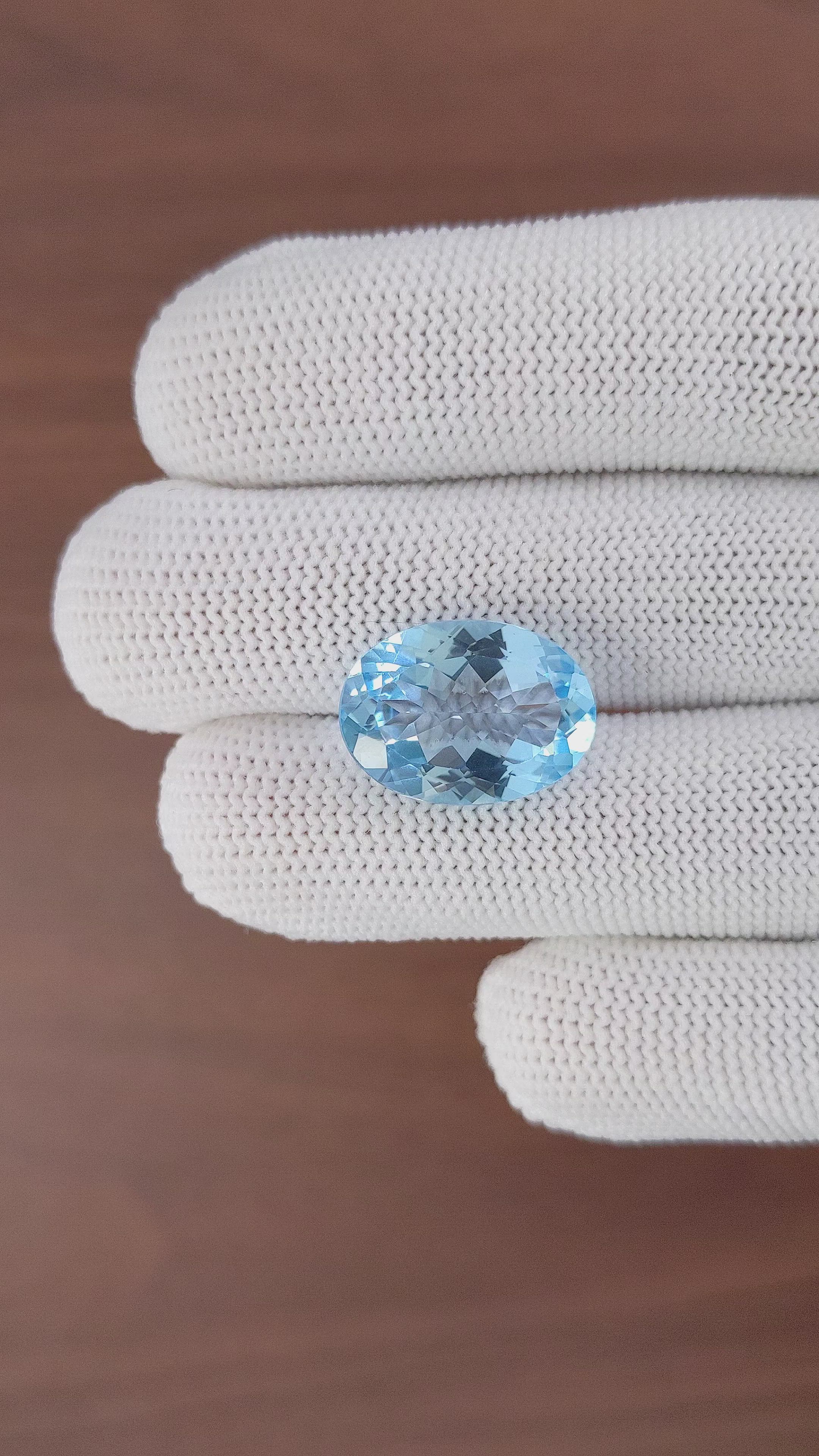13.87 Ct. Topaz from Ceylon (Sri Lanka) Size Video