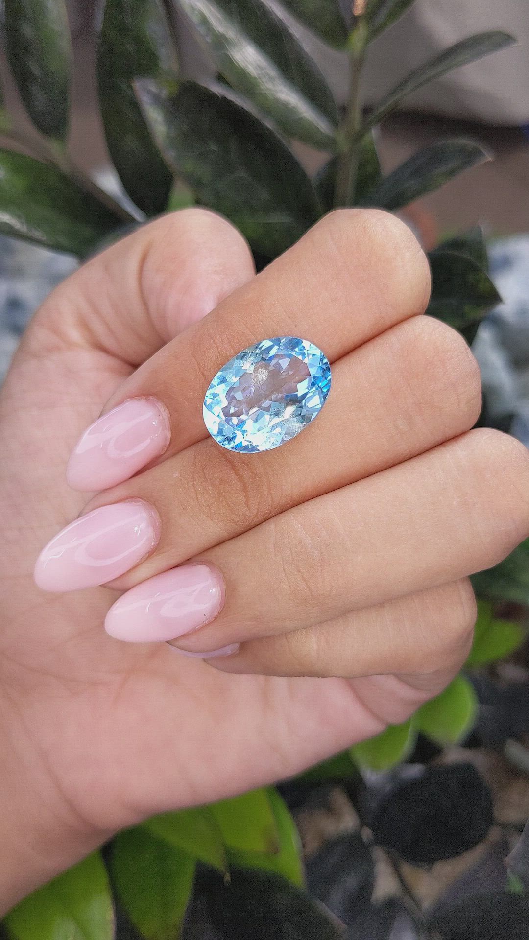 13.87 Ct. Topaz from Ceylon (Sri Lanka) Size Video