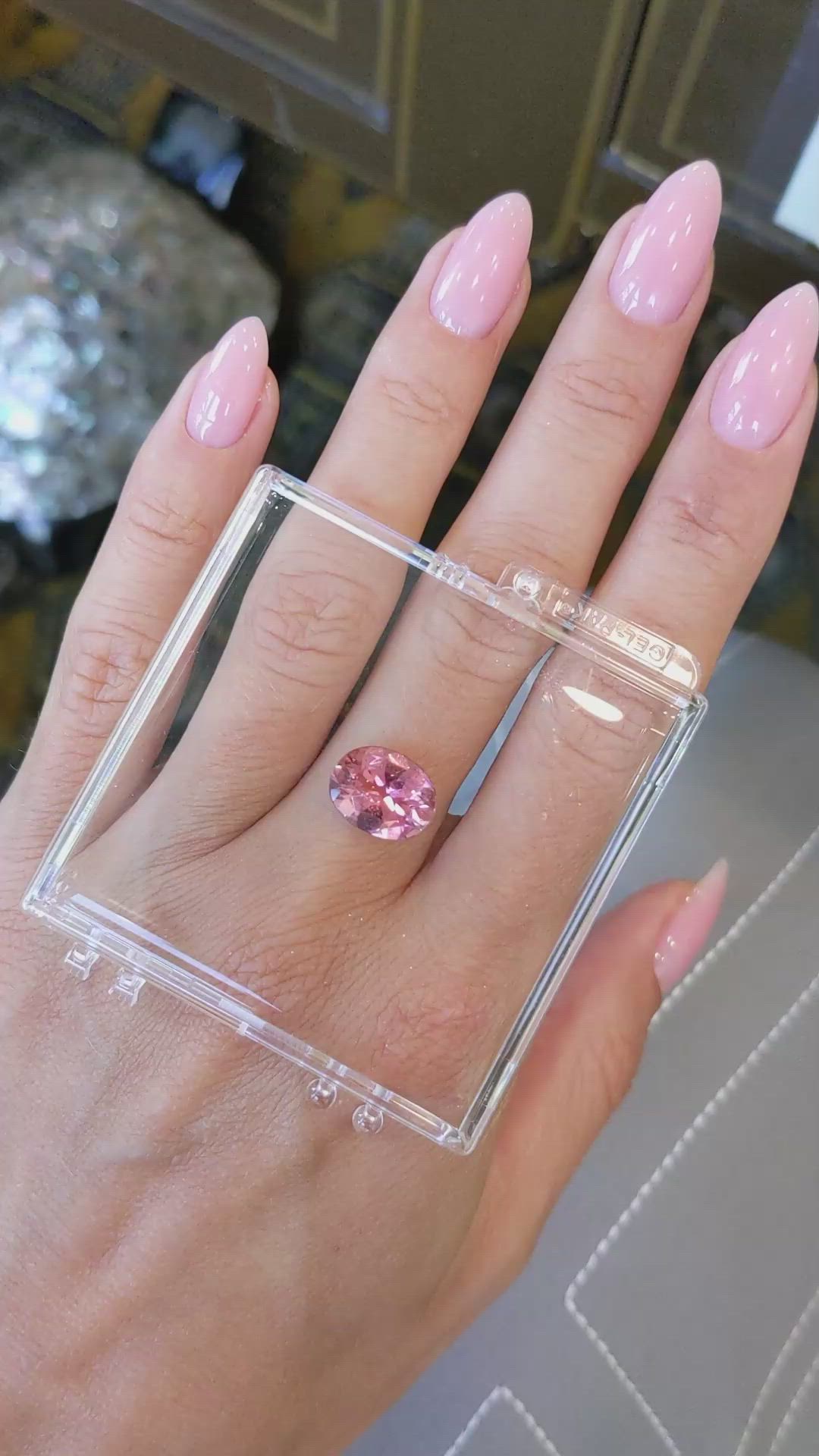 3.08 Ct. Rubellite Tourmaline from Brazil Size Video
