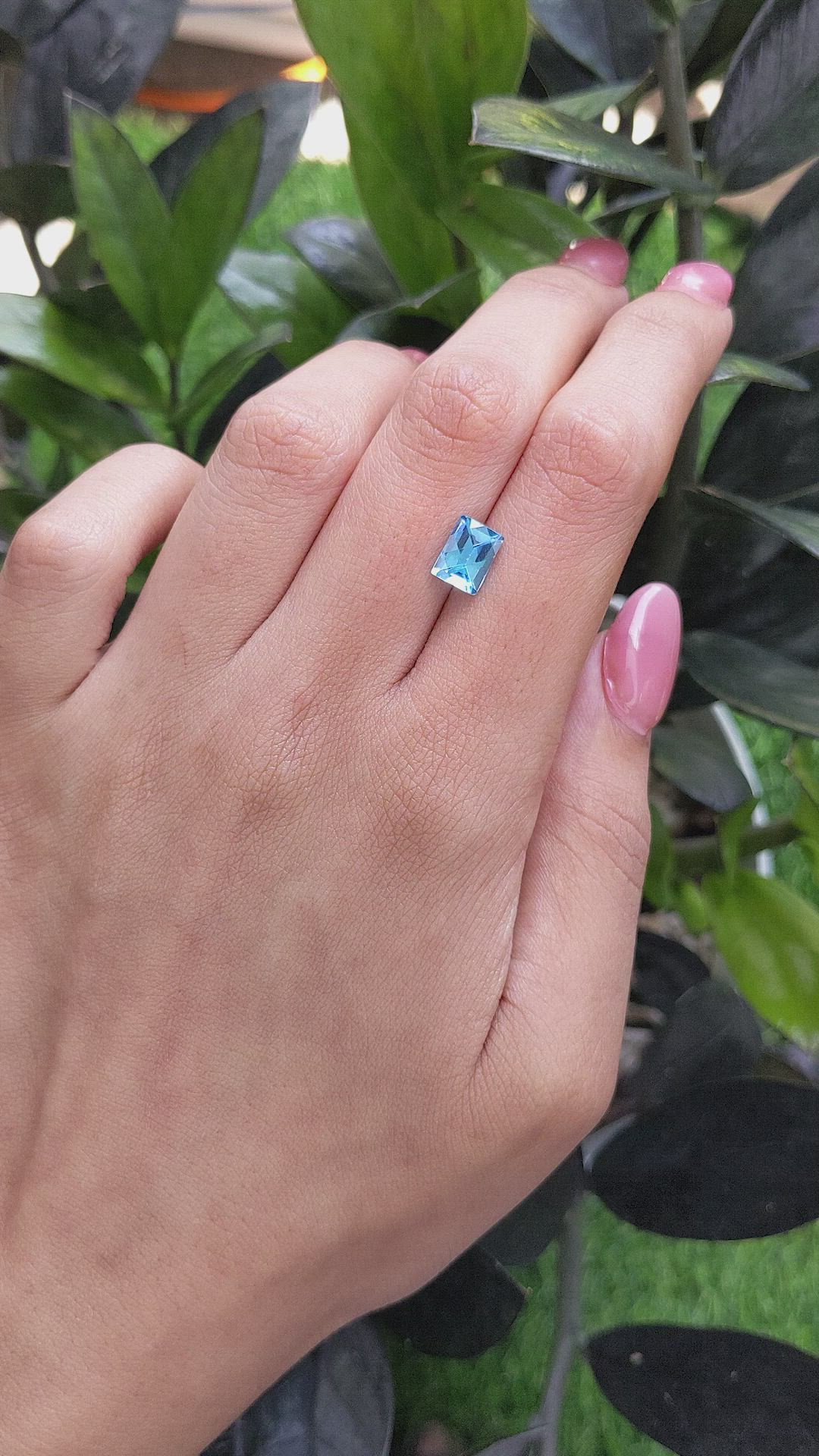 2.11 Ct. Topaz from Ceylon (Sri Lanka) Size Video