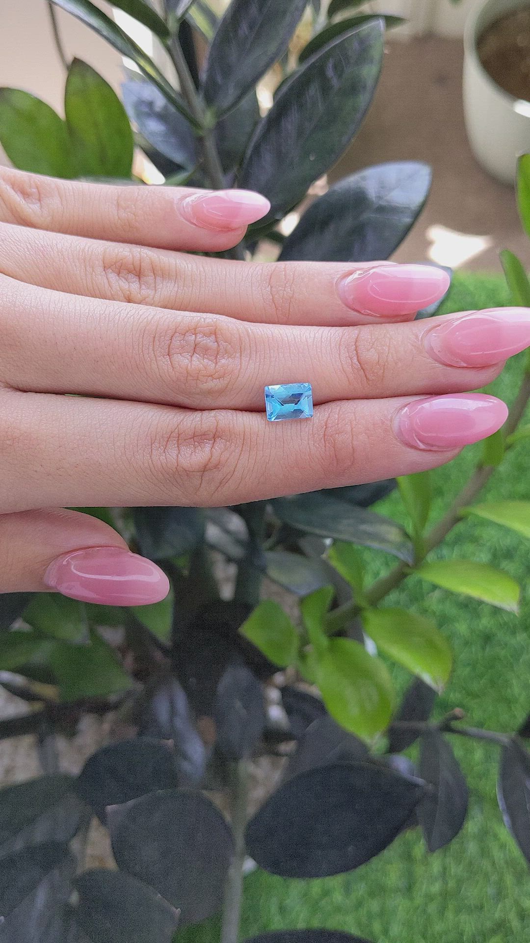 2.11 Ct. Topaz from Ceylon (Sri Lanka) Size Video