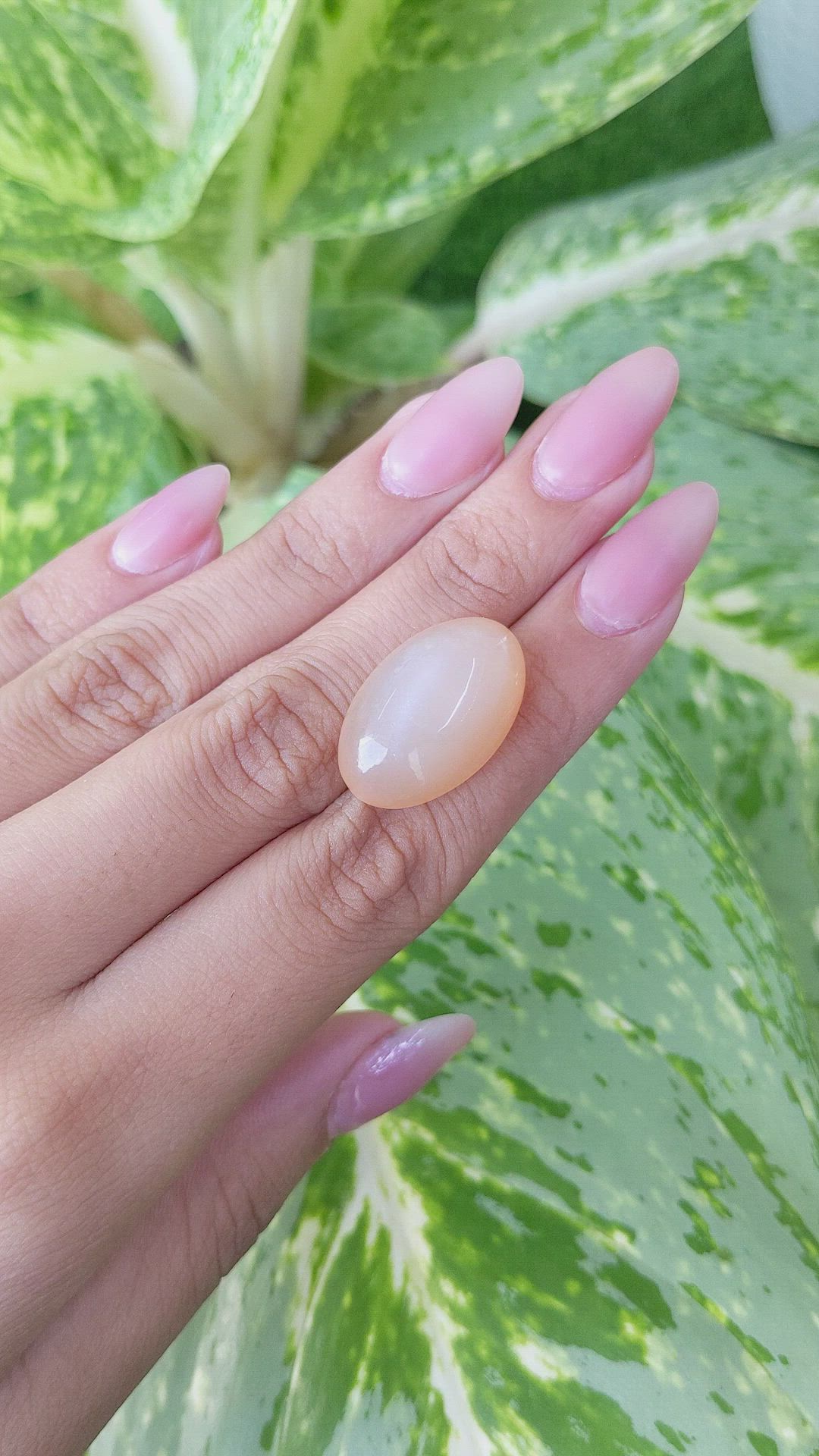 27.10 Ct. Cabochon Moonstone from Ceylon (Sri Lanka) Size Video