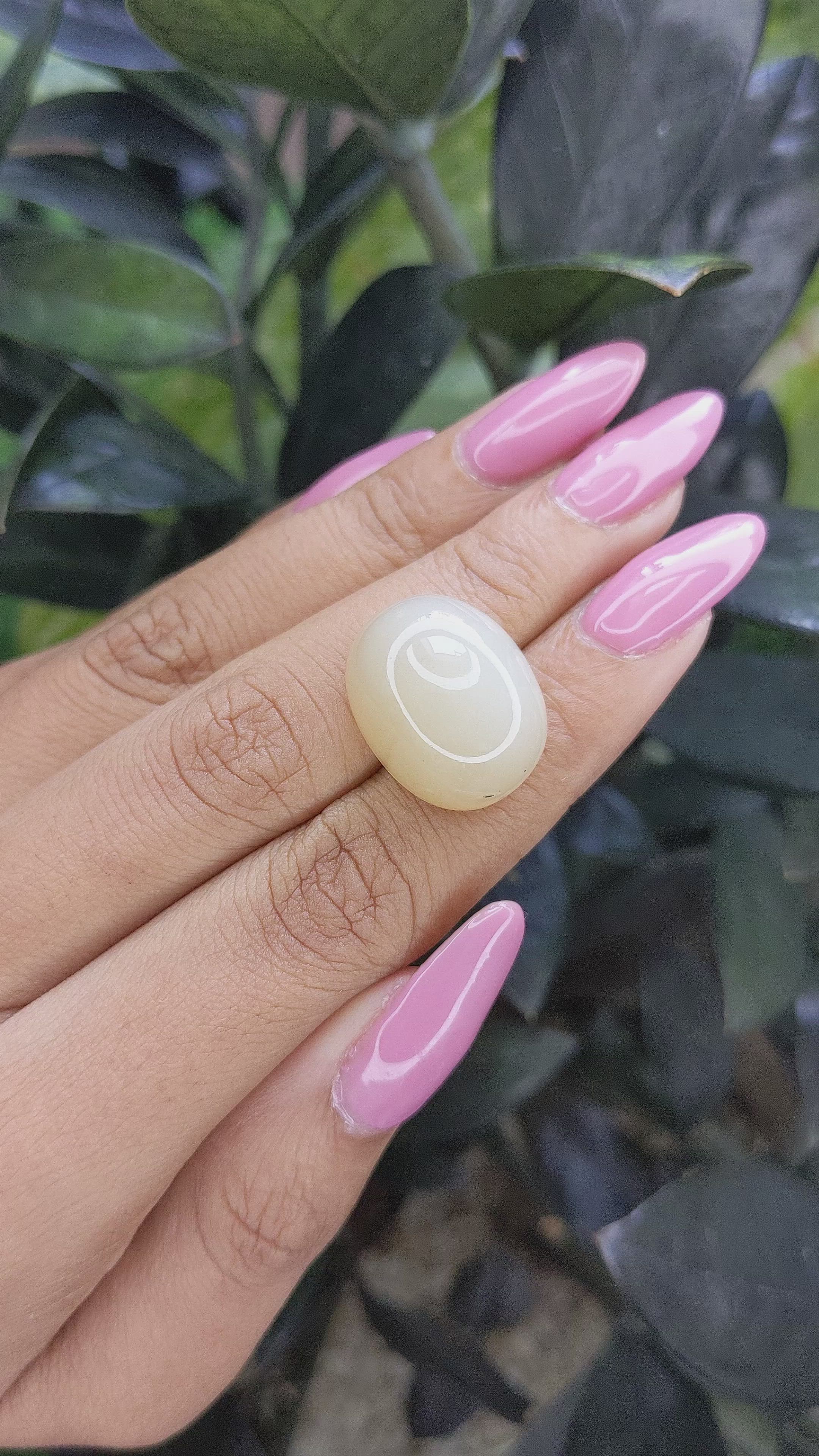 29.04 Ct. Cabochon Moonstone from Ceylon (Sri Lanka) Size Video