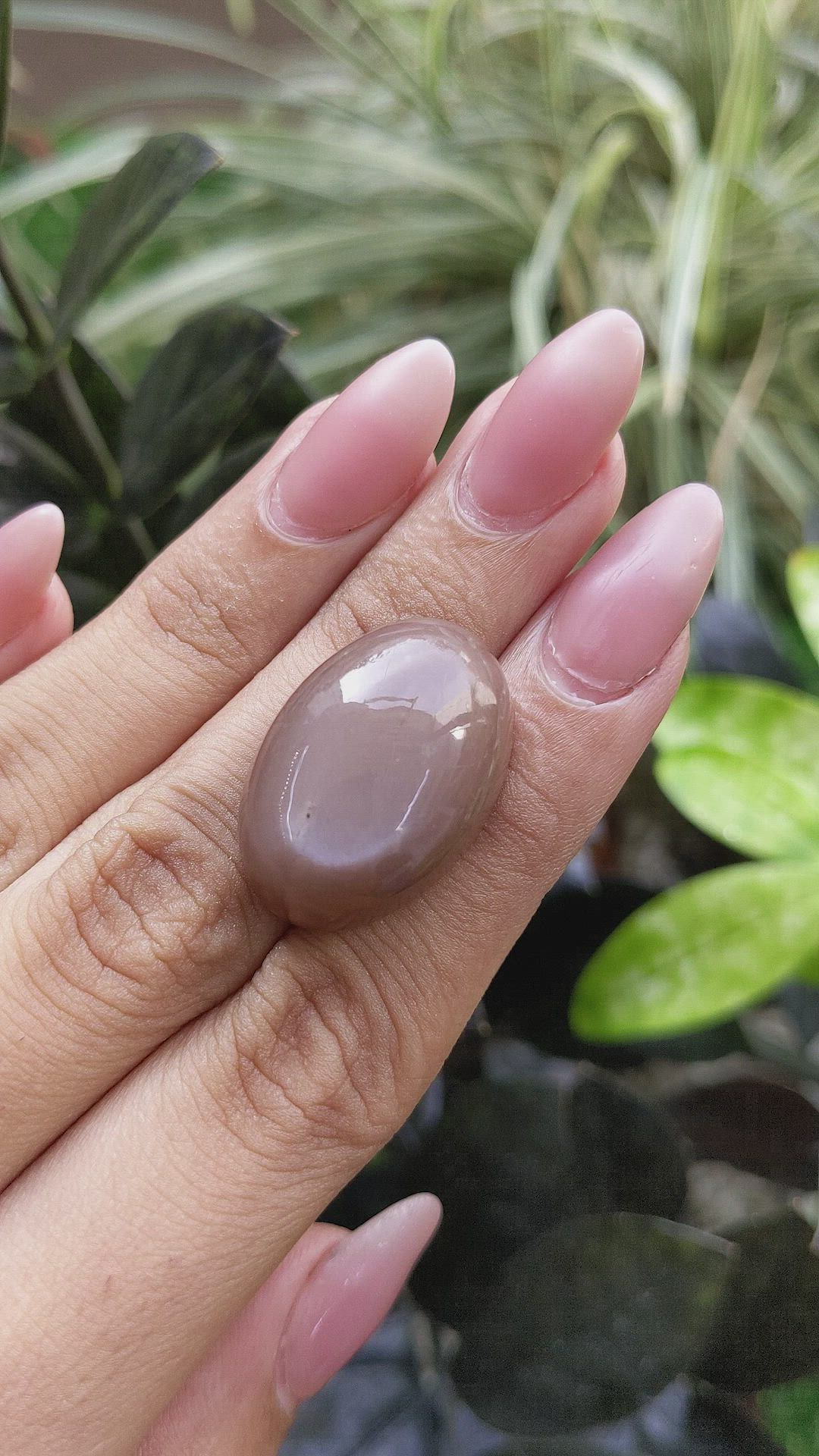 39.14 Ct. Cabochon Moonstone from Ceylon (Sri Lanka) Size Video