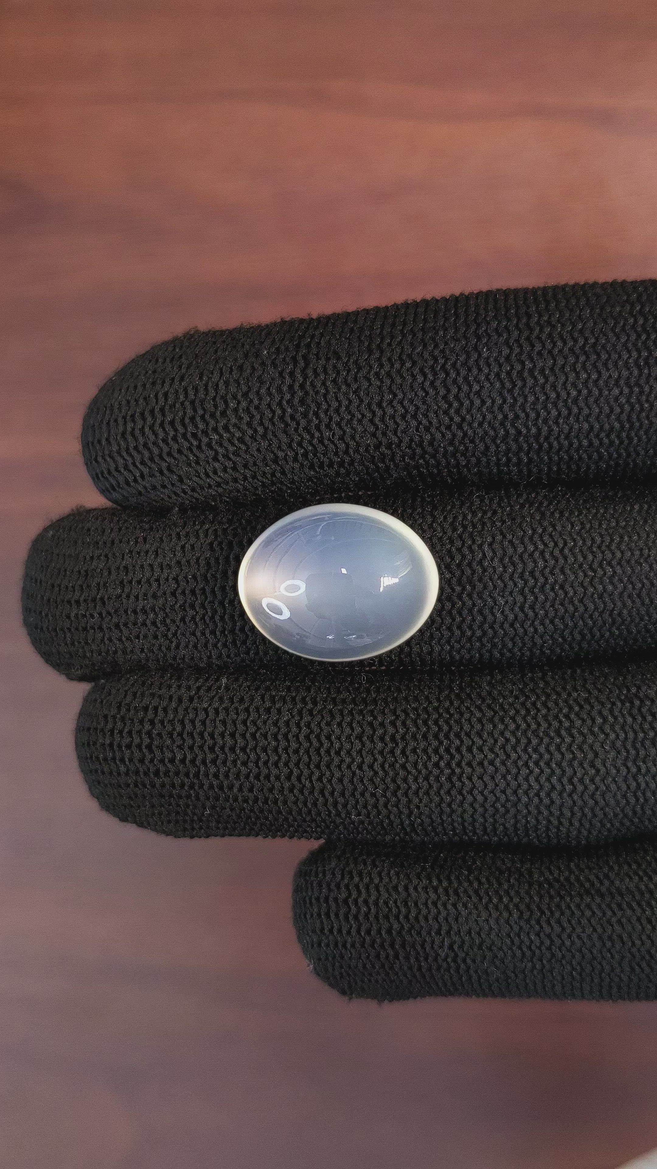 17.12 Ct. Cabochon Moonstone from Ceylon (Sri Lanka) Size Video
