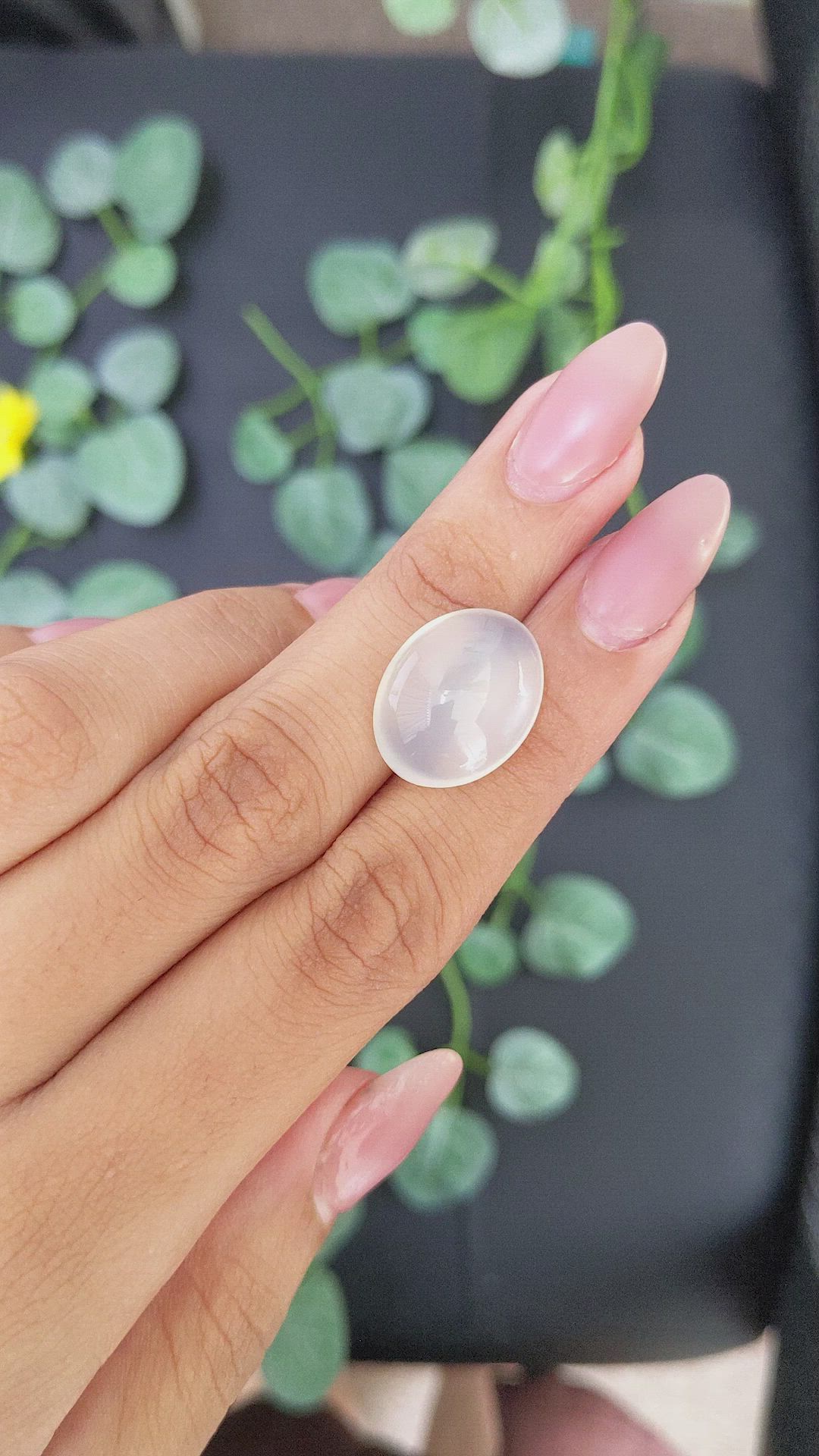 17.12 Ct. Cabochon Moonstone from Ceylon (Sri Lanka) Size Video