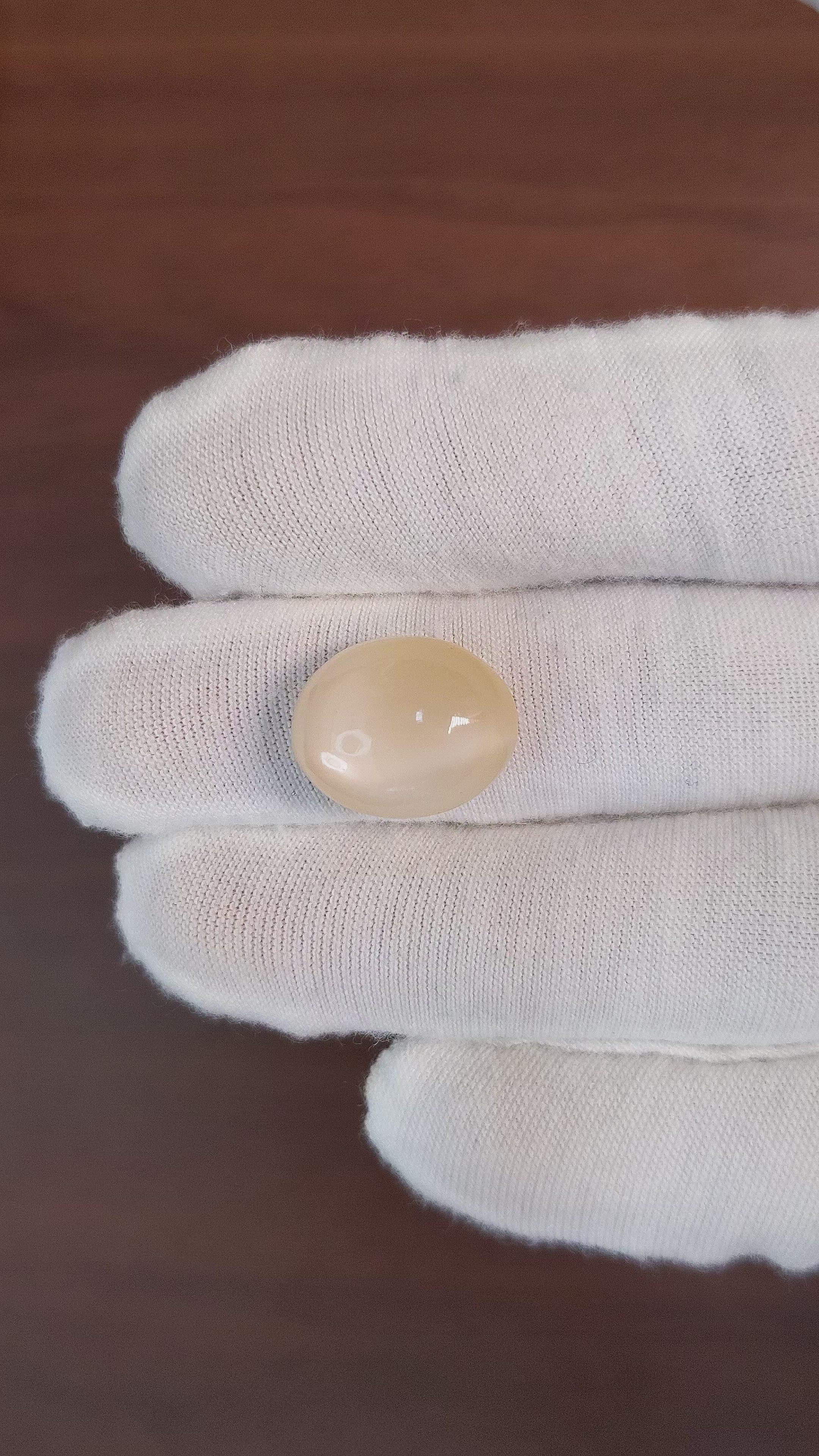 14.12 Ct. Cabochon Moonstone from Ceylon (Sri Lanka) Size Video