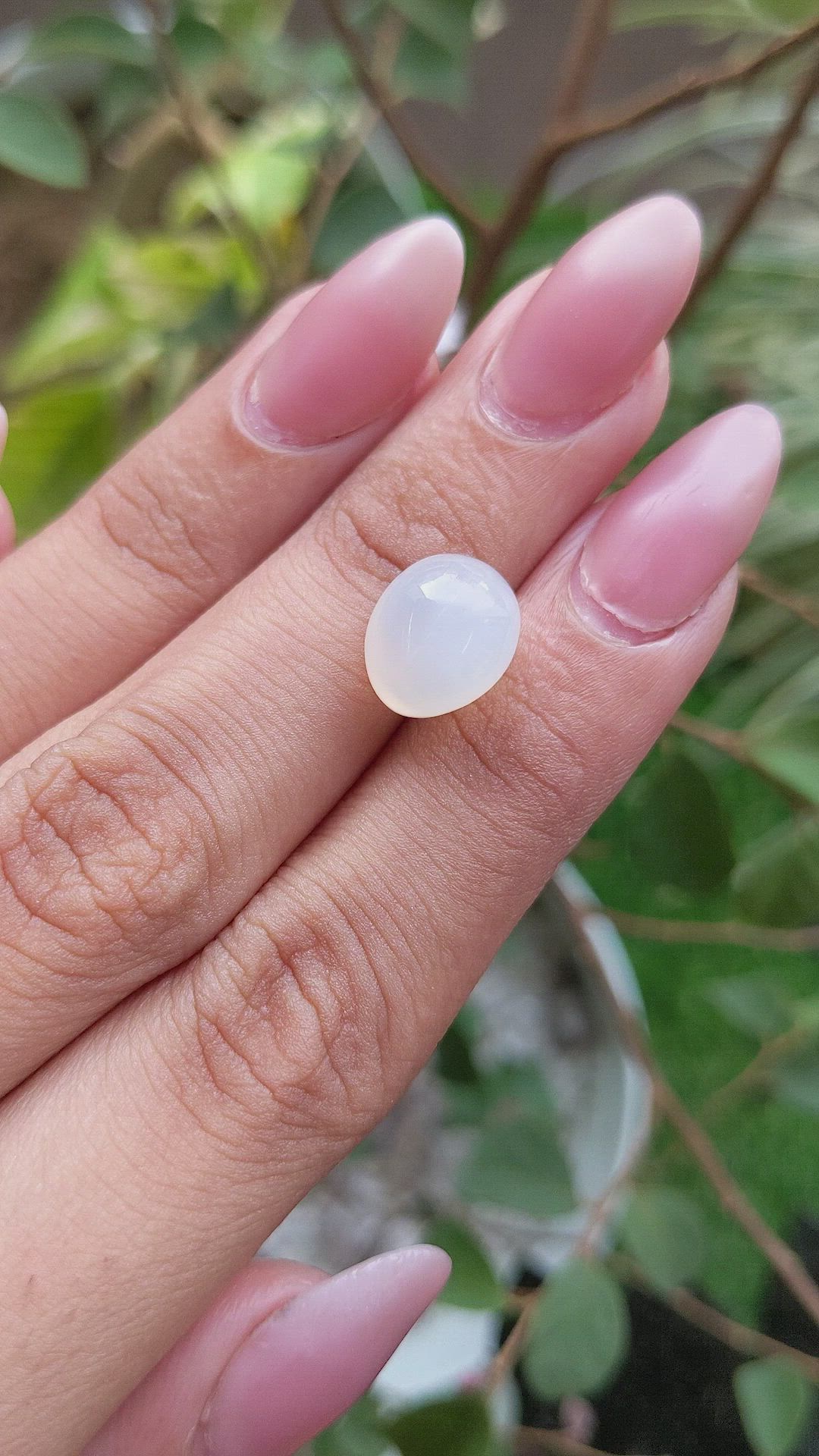 6.73 Ct. Cabochon Moonstone from Ceylon (Sri Lanka) Size Video