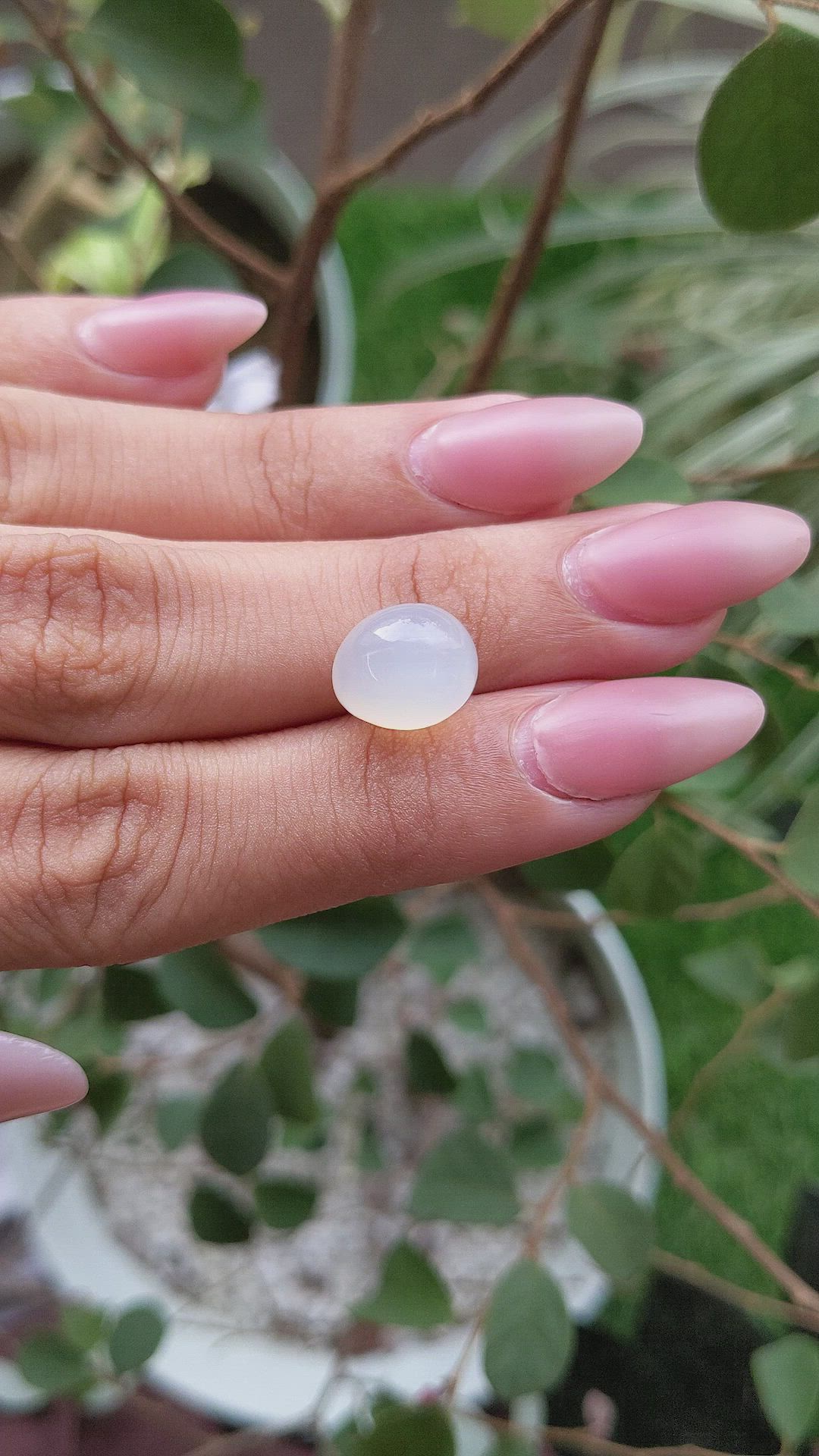 6.73 Ct. Cabochon Moonstone from Ceylon (Sri Lanka) Size Video