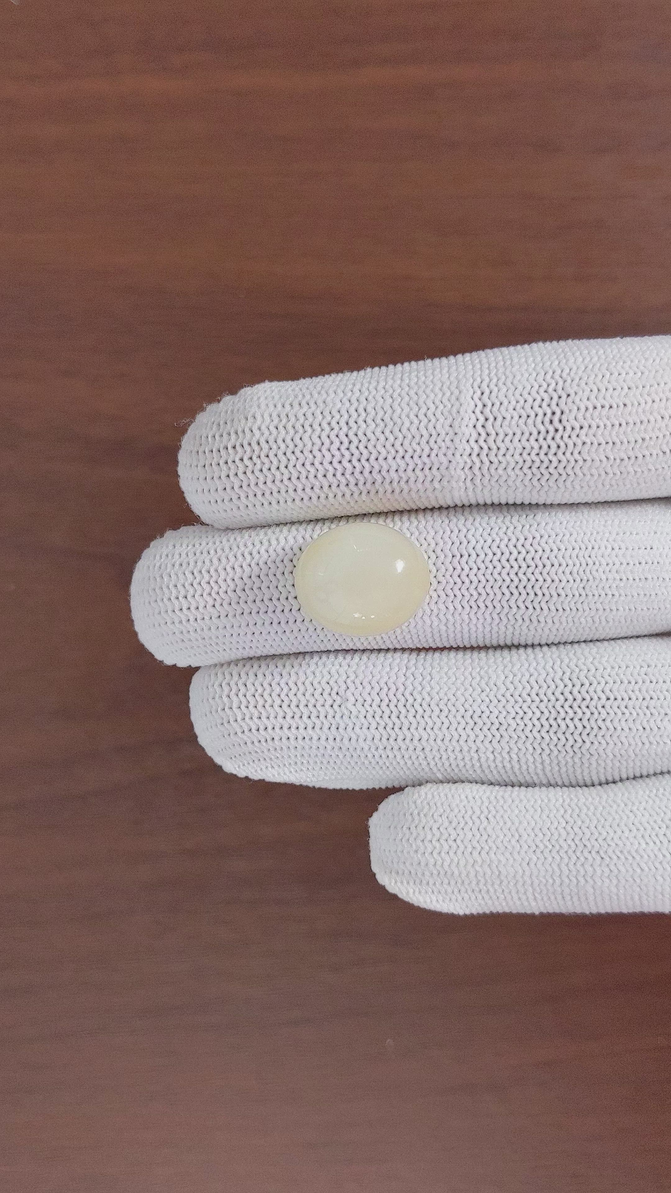 12.77 Ct. Cabochon Moonstone from Ceylon (Sri Lanka) Size Video