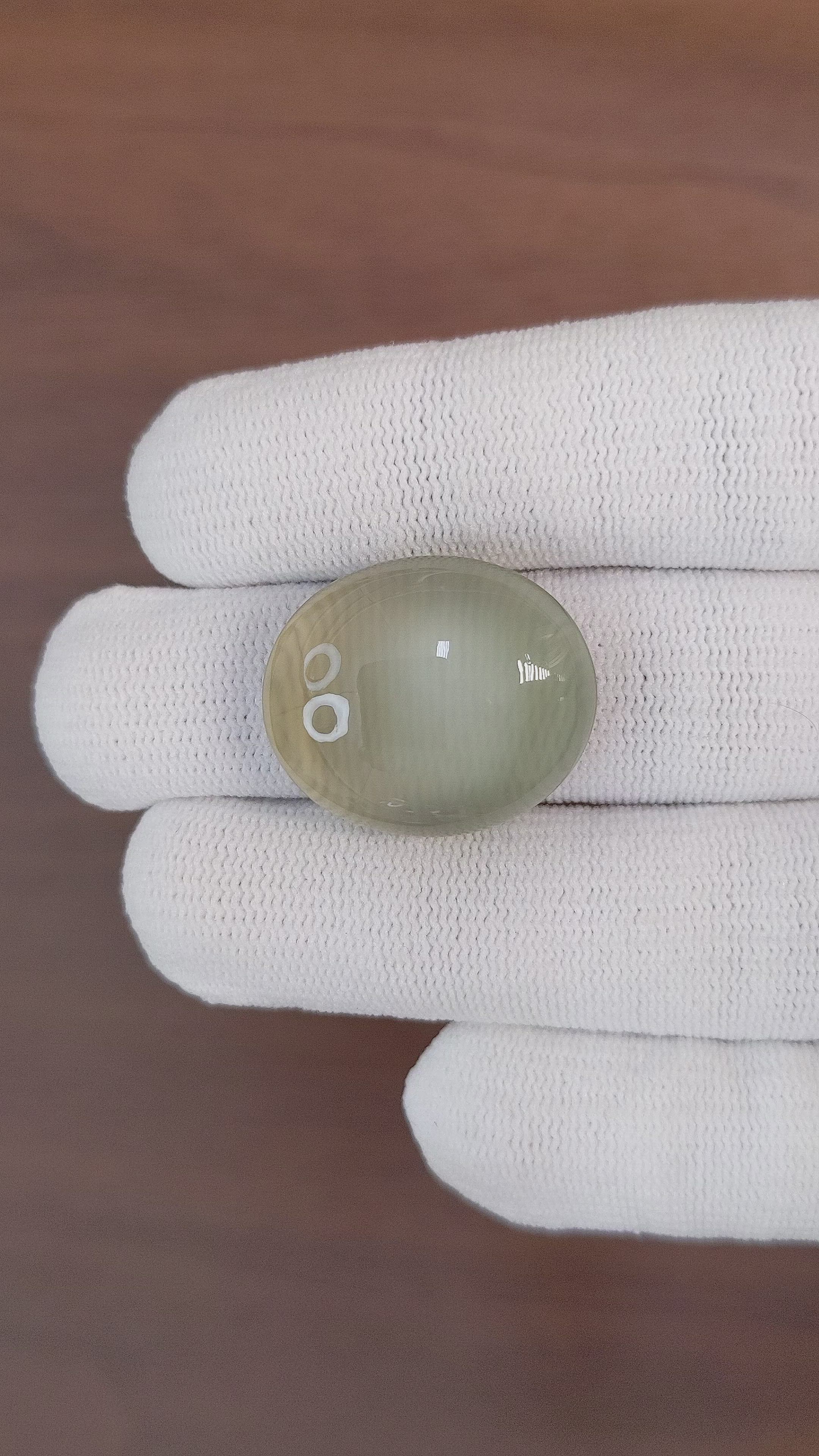 22.96 Ct. Cabochon Moonstone from Ceylon (Sri Lanka) Size Video