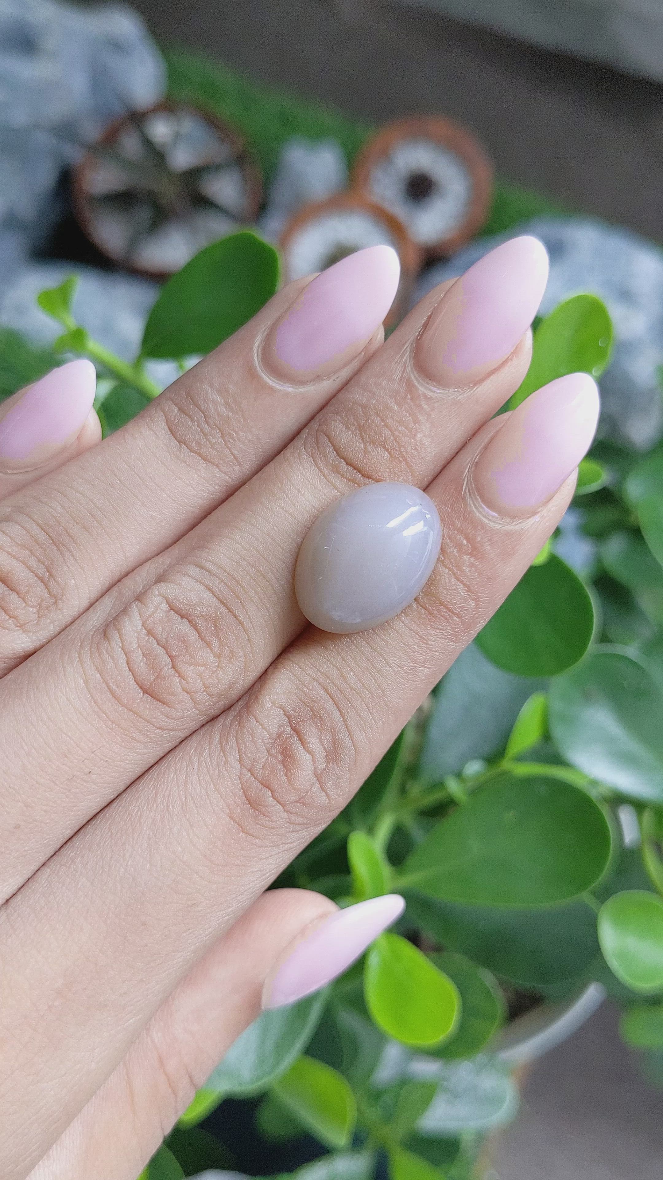 13.43 Ct. Cabochon Moonstone from Ceylon (Sri Lanka) Size Video