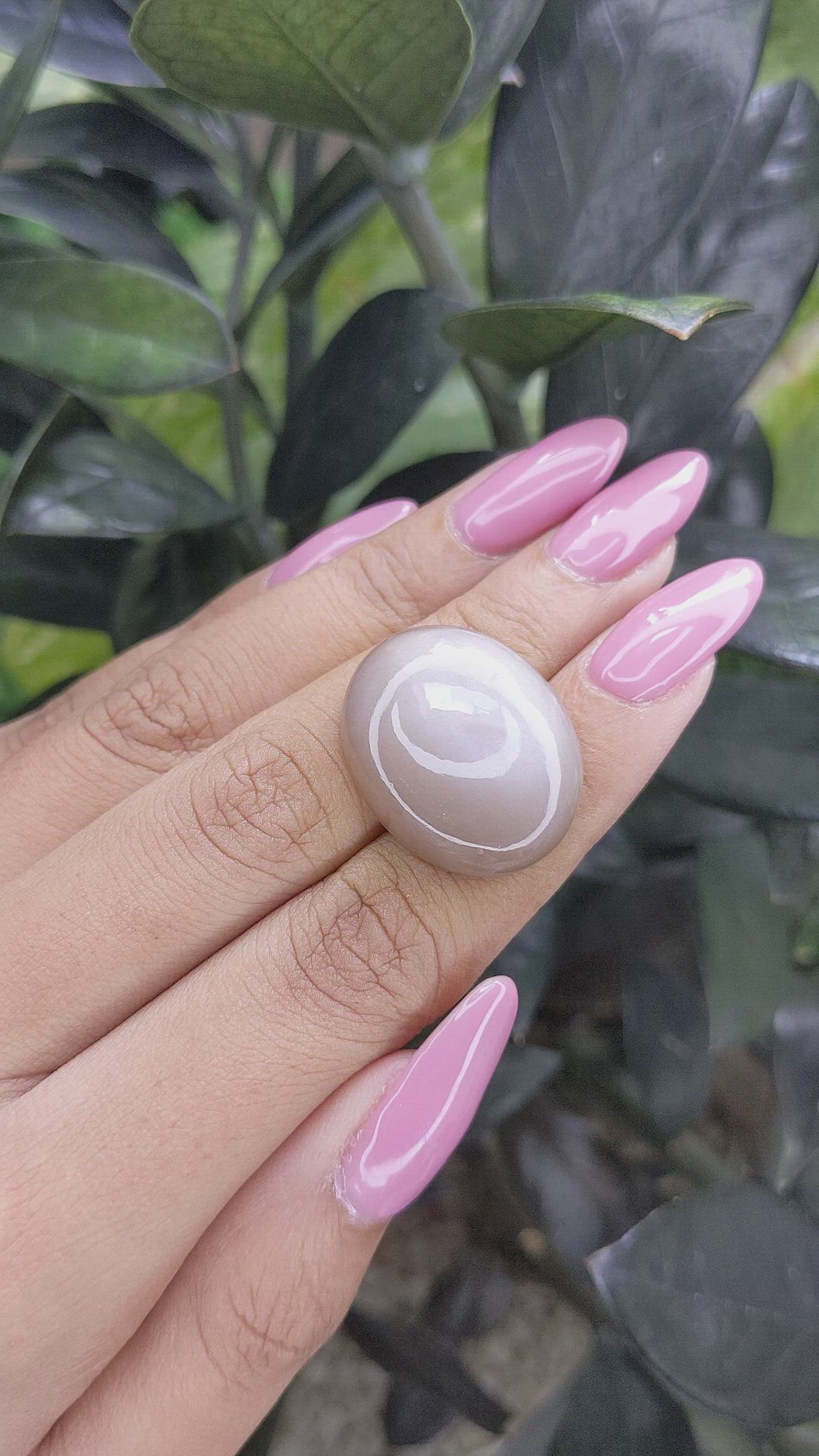 29.75 Ct. Cabochon Moonstone from Ceylon (Sri Lanka) Size Video