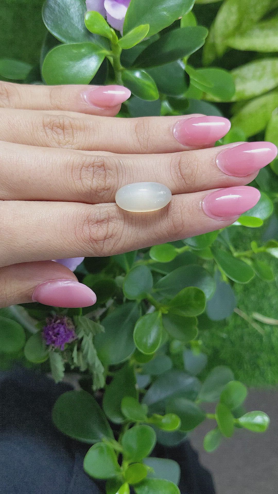 13.60 Ct. Cabochon Moonstone from Ceylon (Sri Lanka) Size Video