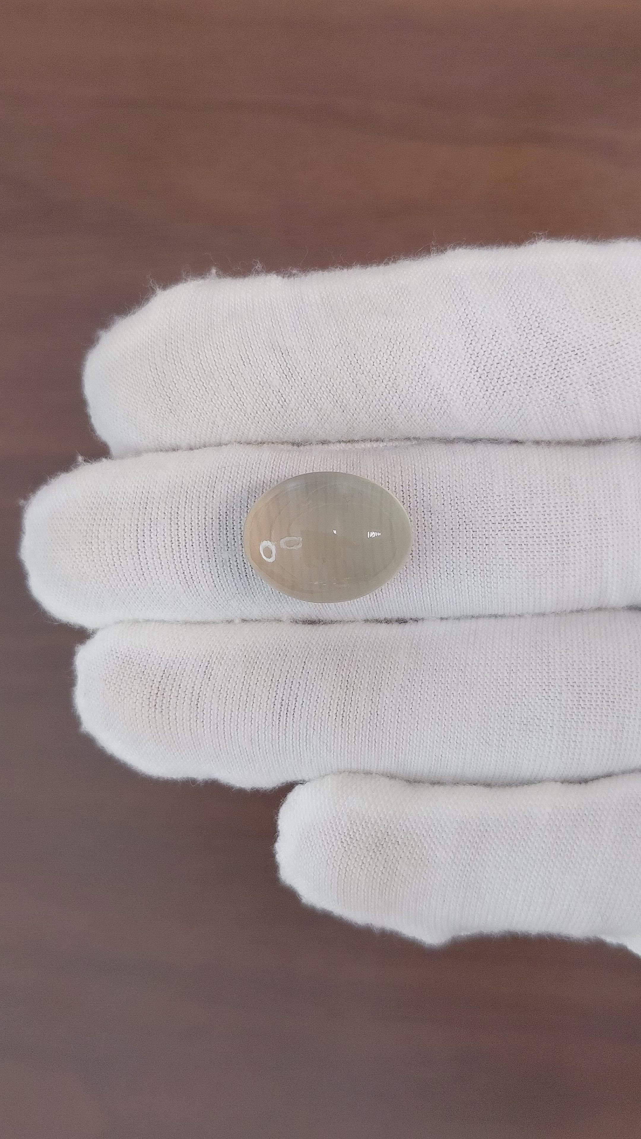 12.73 Ct. Cabochon Moonstone from Ceylon (Sri Lanka) Size Video