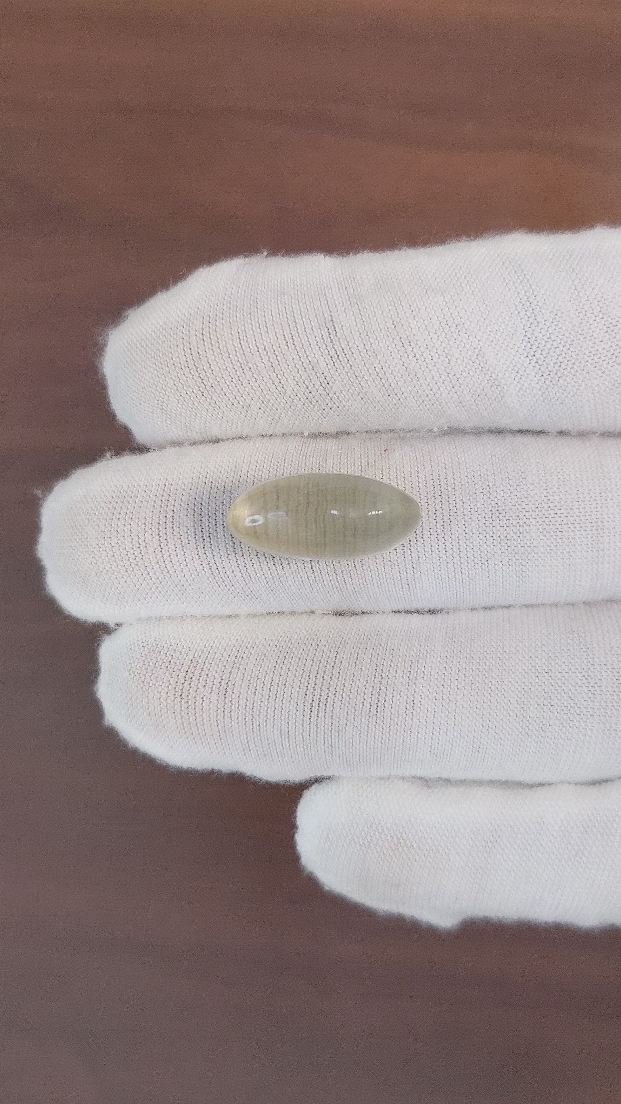 13.21 Ct. Cabochon Moonstone from Ceylon (Sri Lanka) Size Video