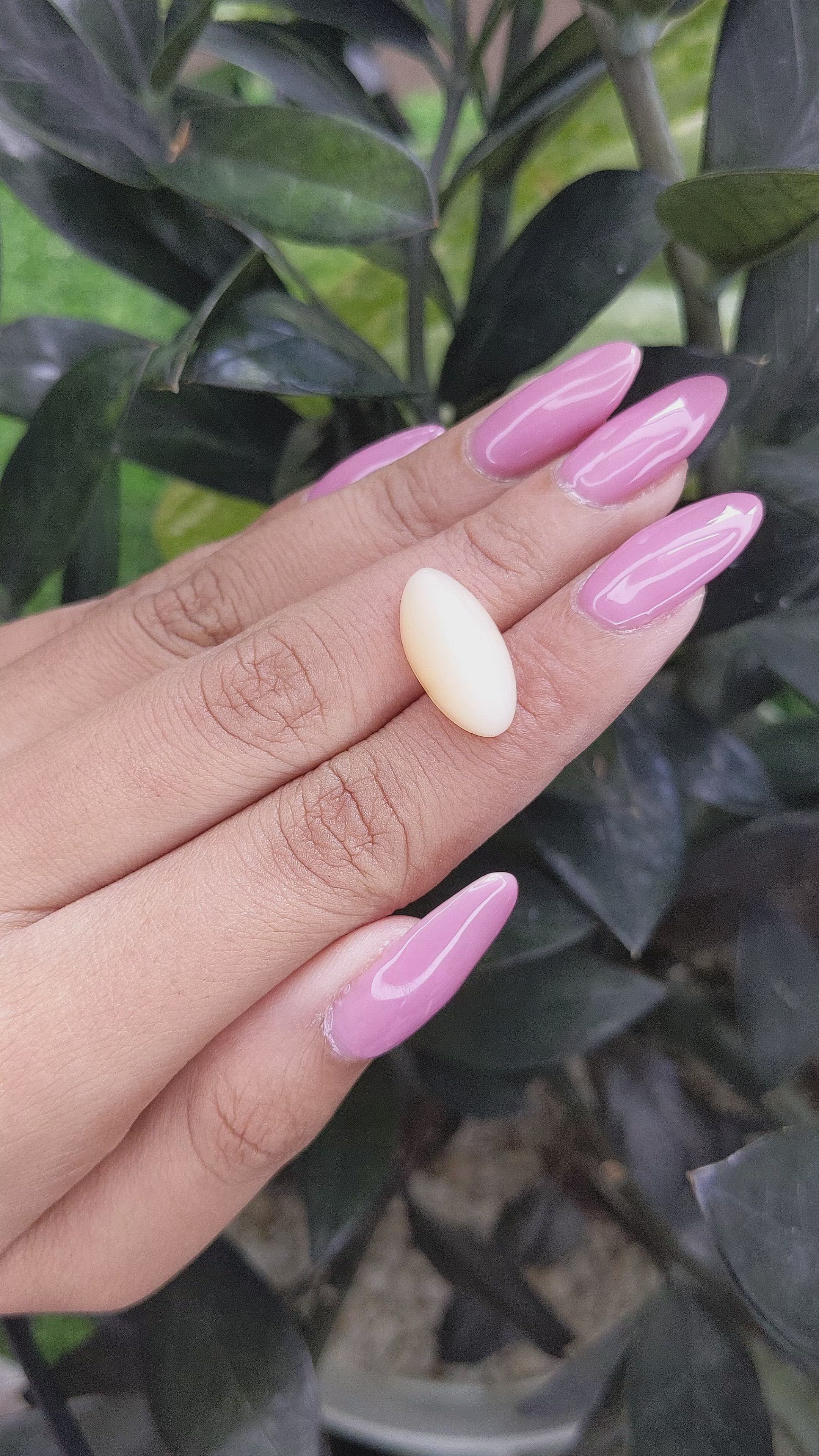 11.01 Ct. Cabochon Moonstone from Ceylon (Sri Lanka) Size Video