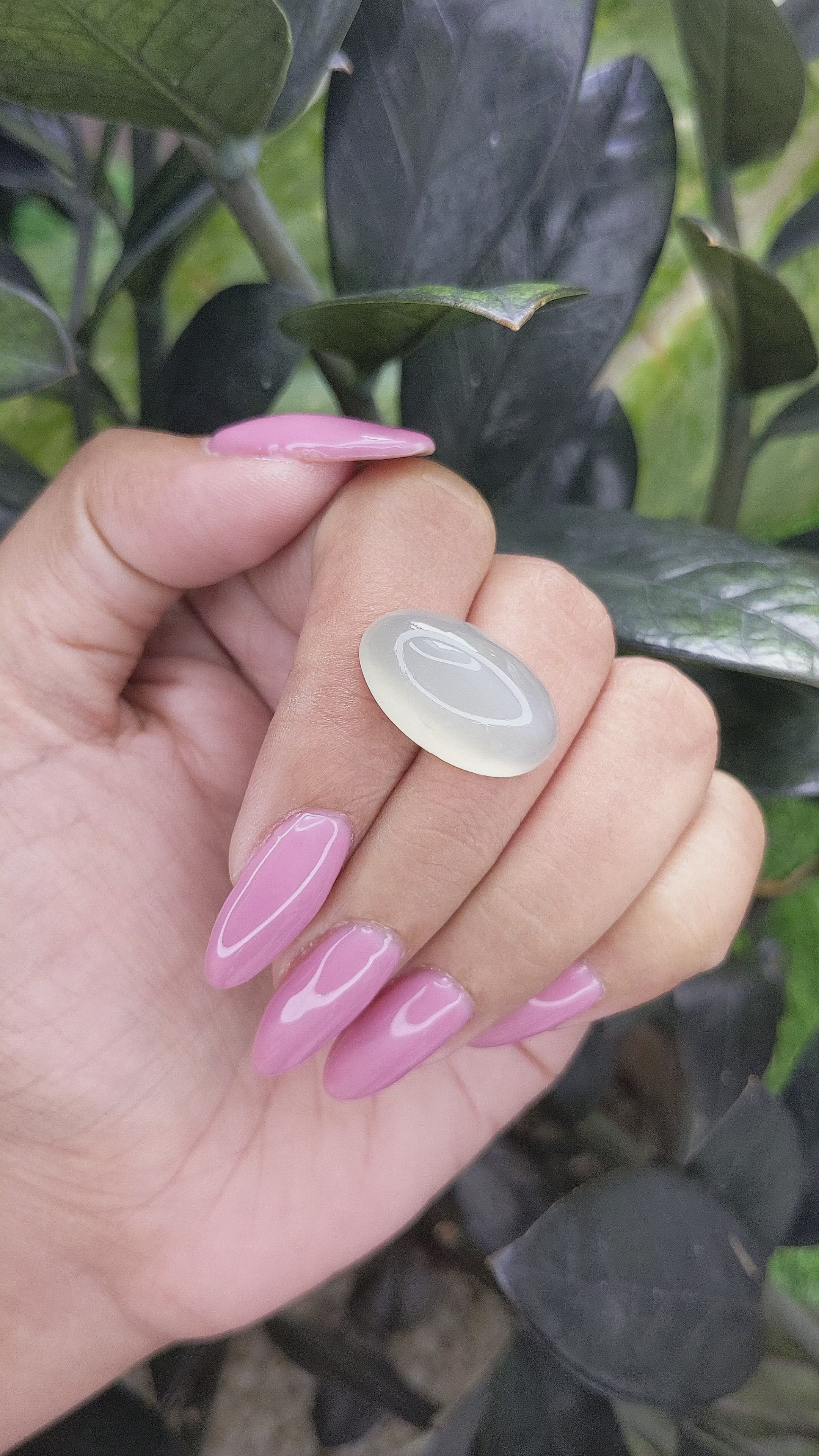 17.91 Ct. Cabochon Moonstone from Ceylon (Sri Lanka) Size Video