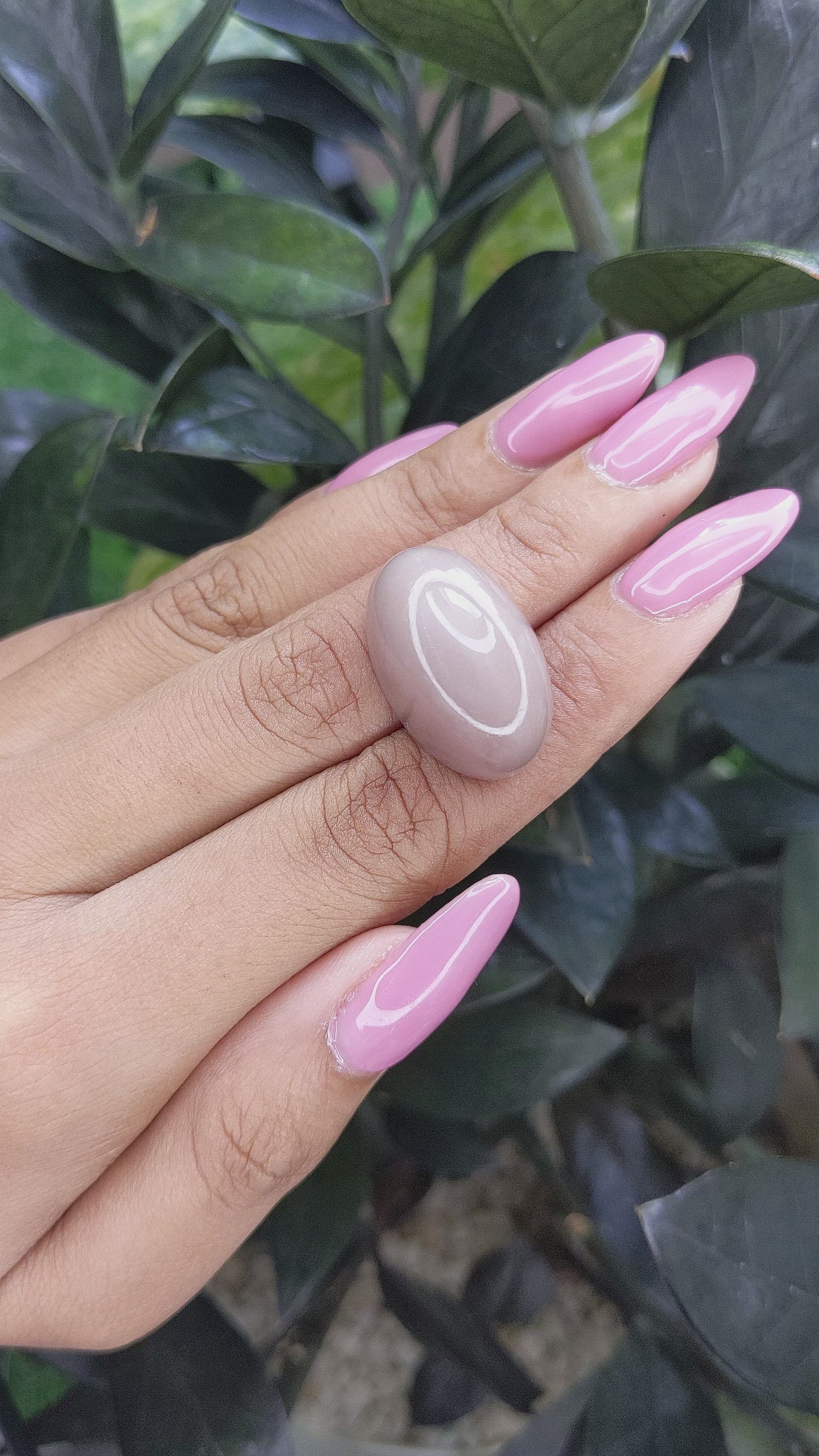 38.88 Ct. Cabochon Moonstone from Ceylon (Sri Lanka) Size Video