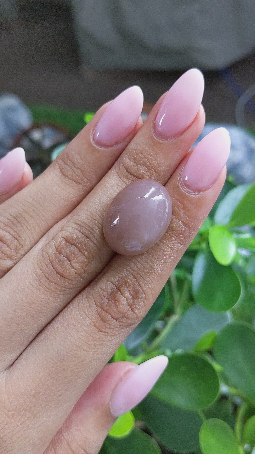 32.49 Ct. Cabochon Moonstone from Ceylon (Sri Lanka) Size Video
