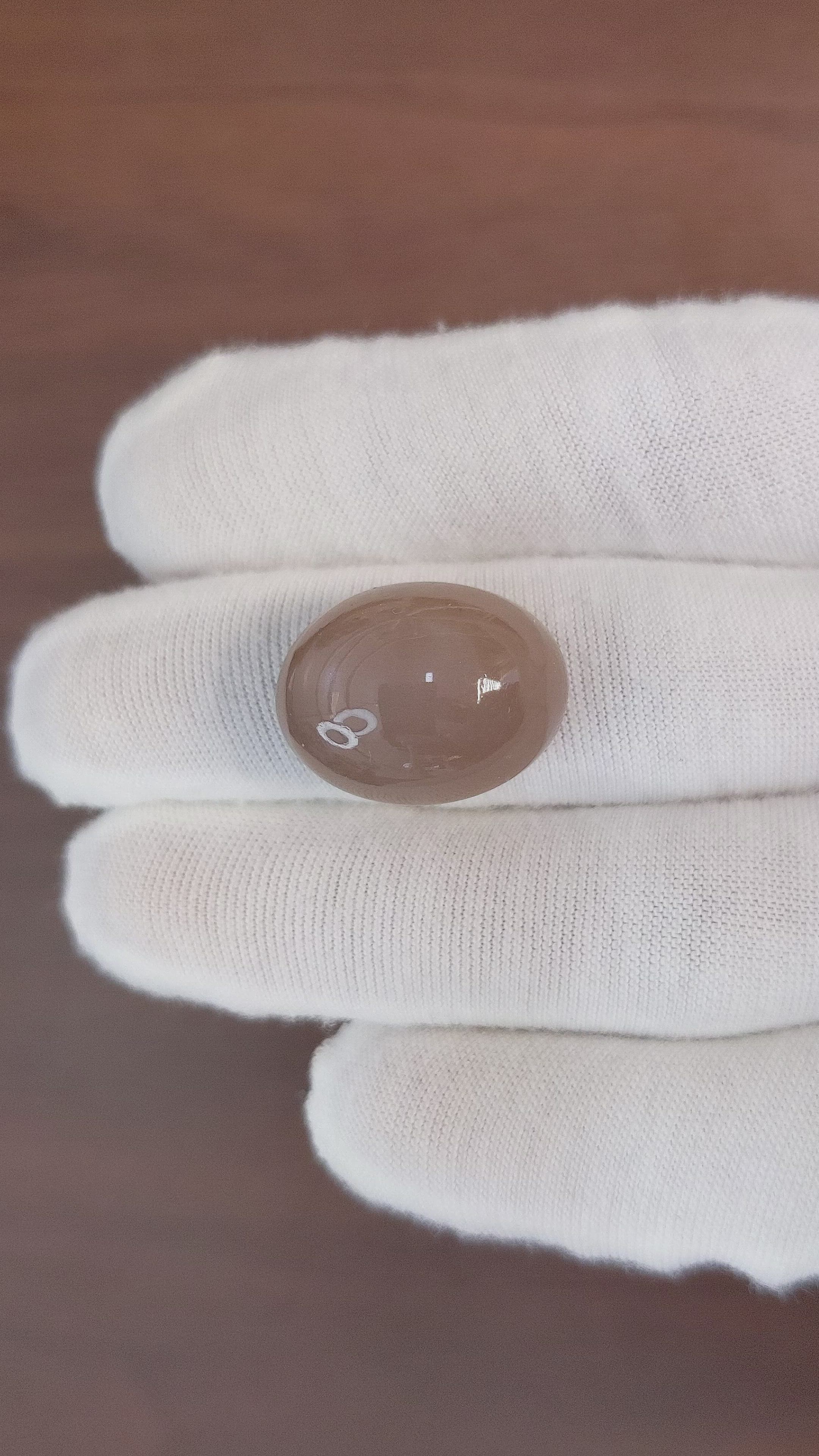 32.49 Ct. Cabochon Moonstone from Ceylon (Sri Lanka) Size Video
