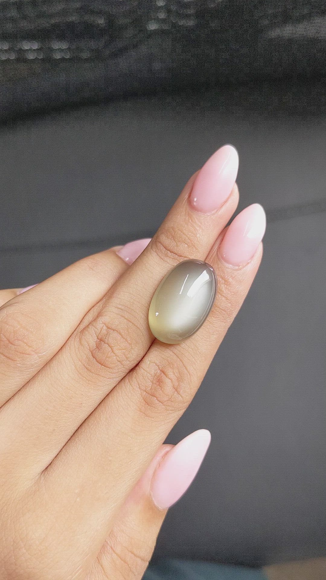 21.17 Ct. Cabochon Moonstone from Ceylon (Sri Lanka) Size Video
