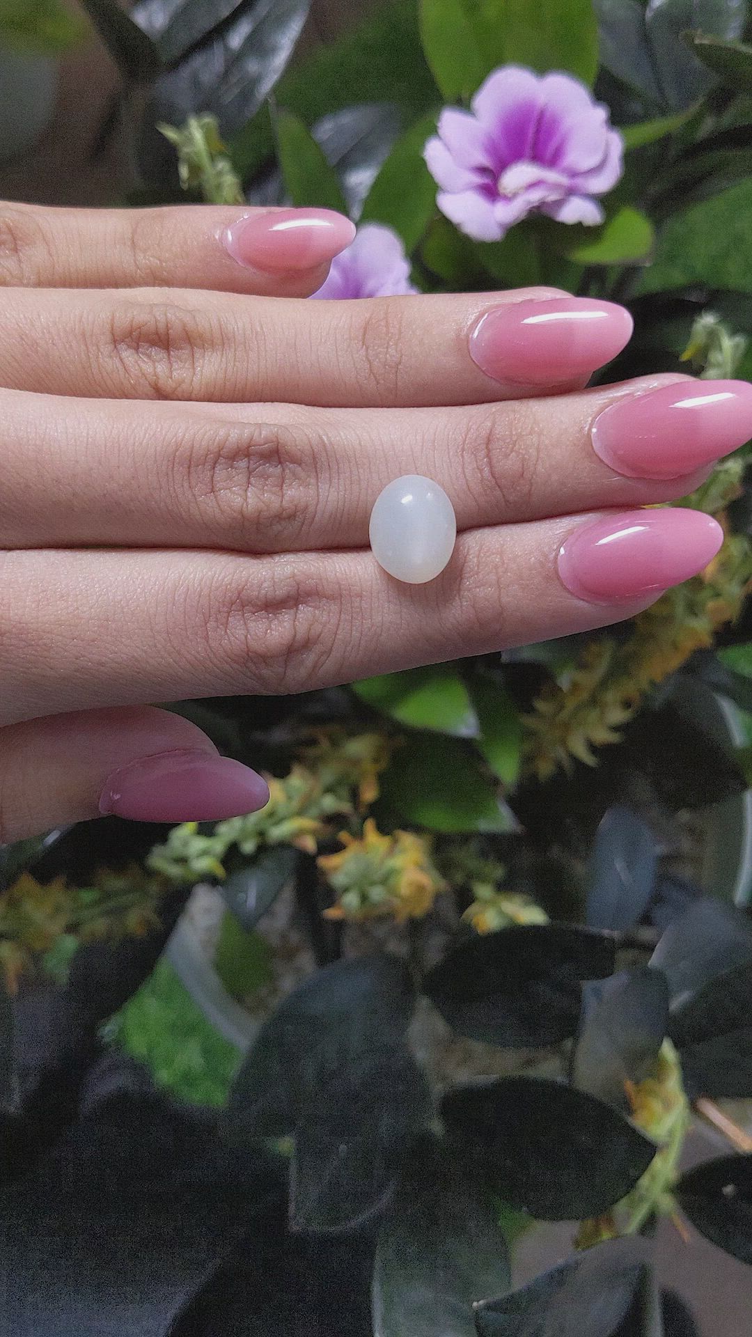 5.83 Ct. Cabochon Moonstone from Ceylon (Sri Lanka) Size Video