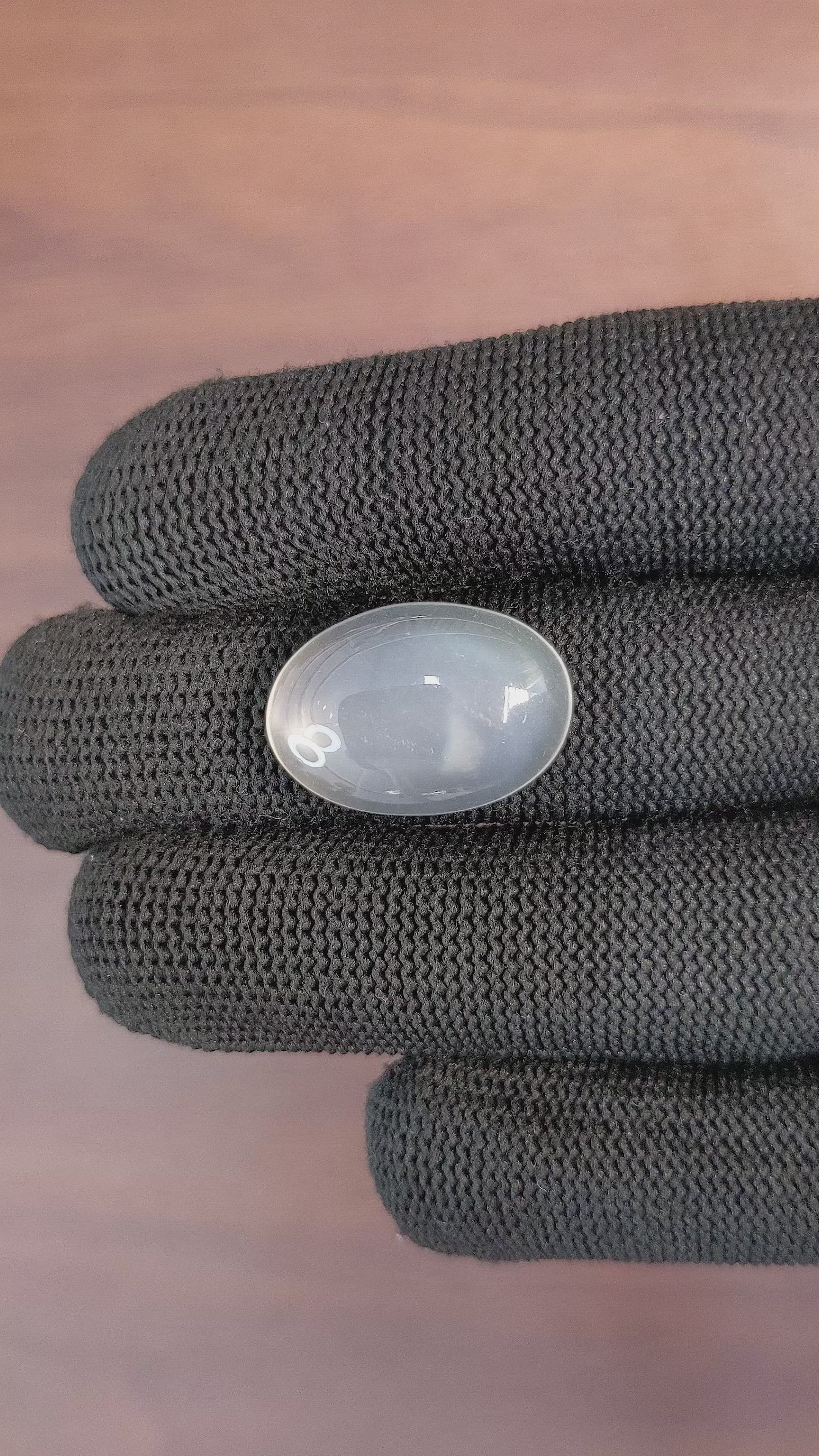 14.17 Ct. Cabochon Moonstone from Ceylon (Sri Lanka) Size Video