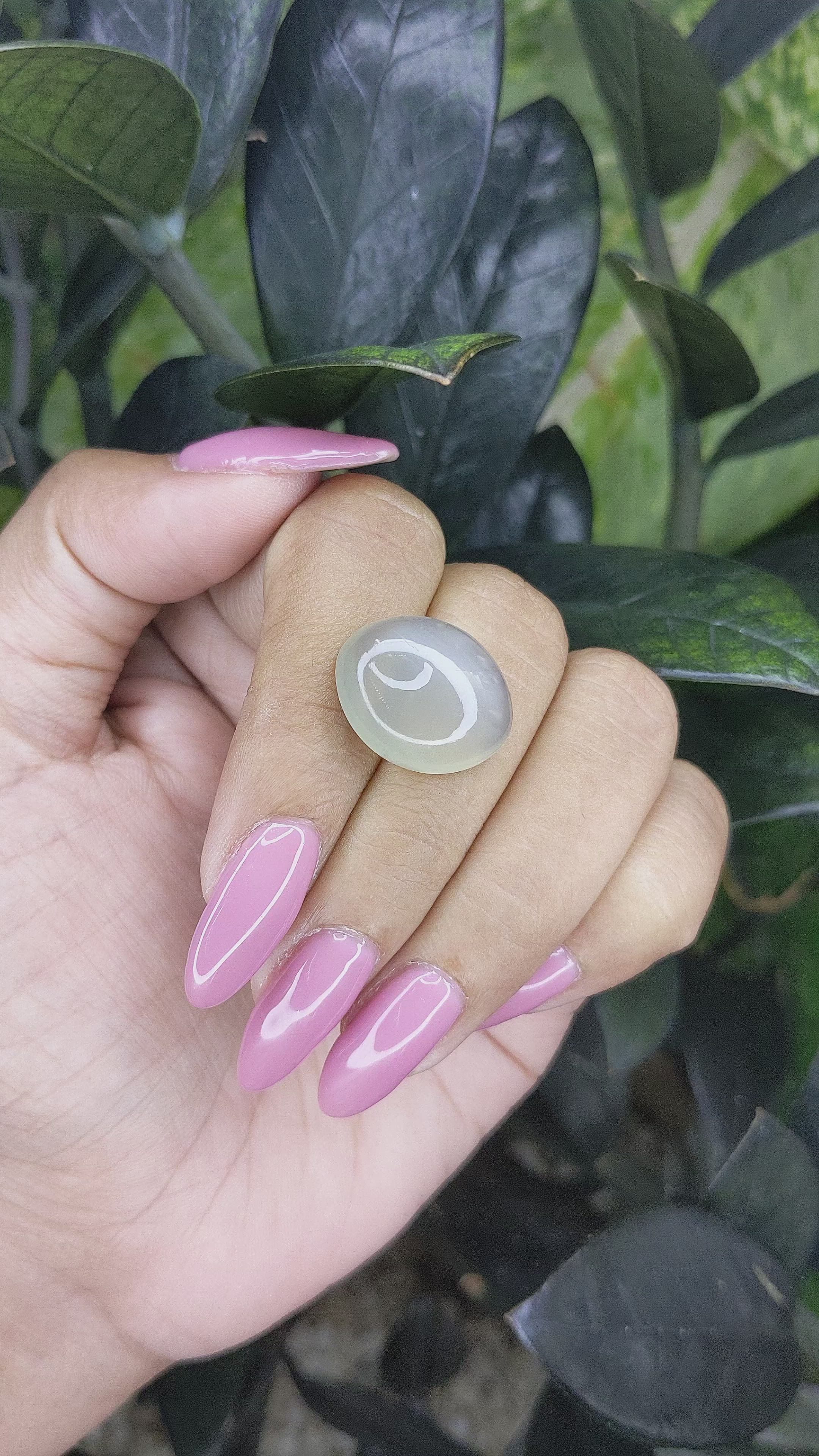 15.76 Ct. Cabochon Moonstone from Ceylon (Sri Lanka) Size Video
