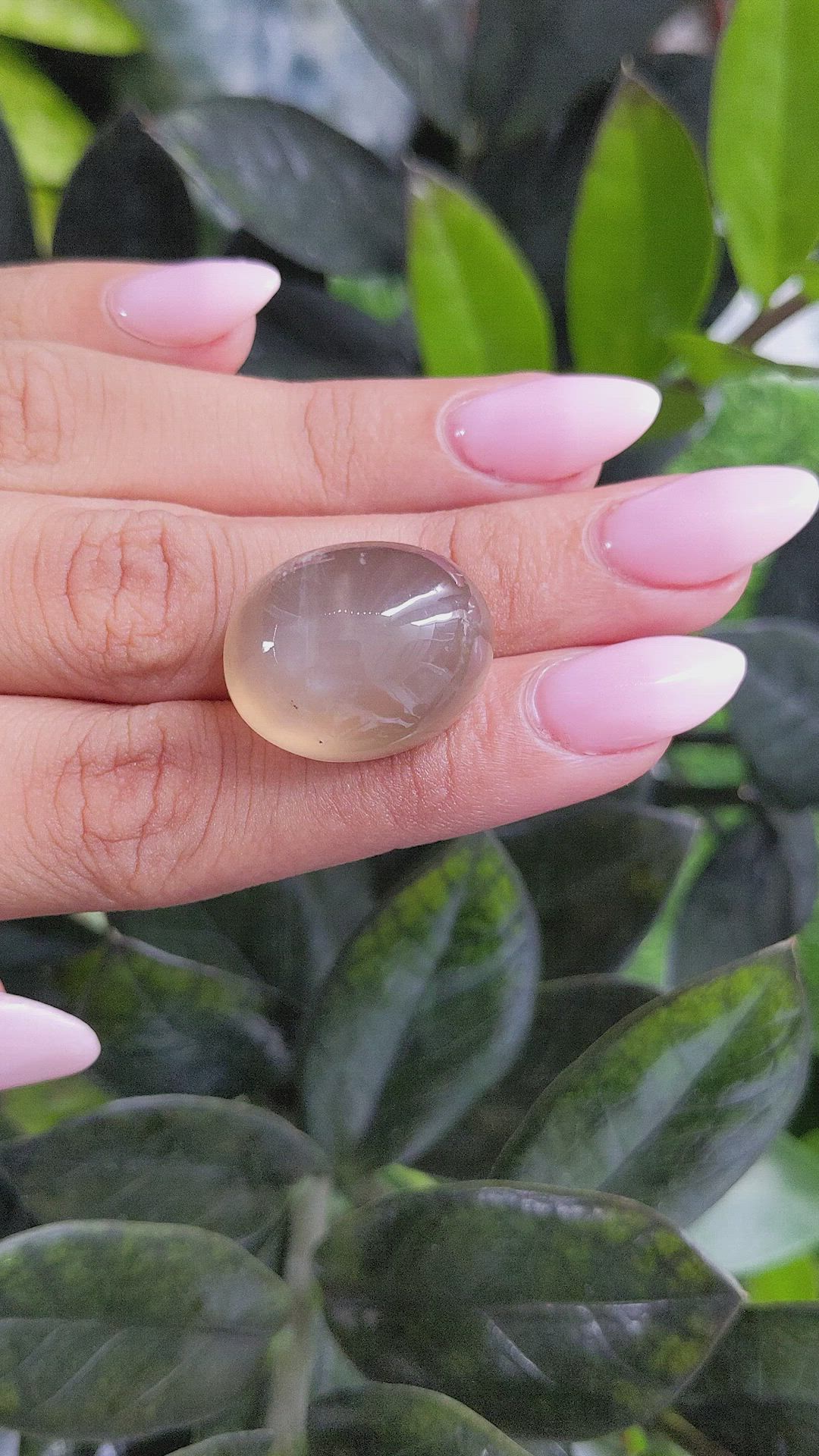 41.97 Ct. Cabochon Moonstone from Ceylon (Sri Lanka) Size Video