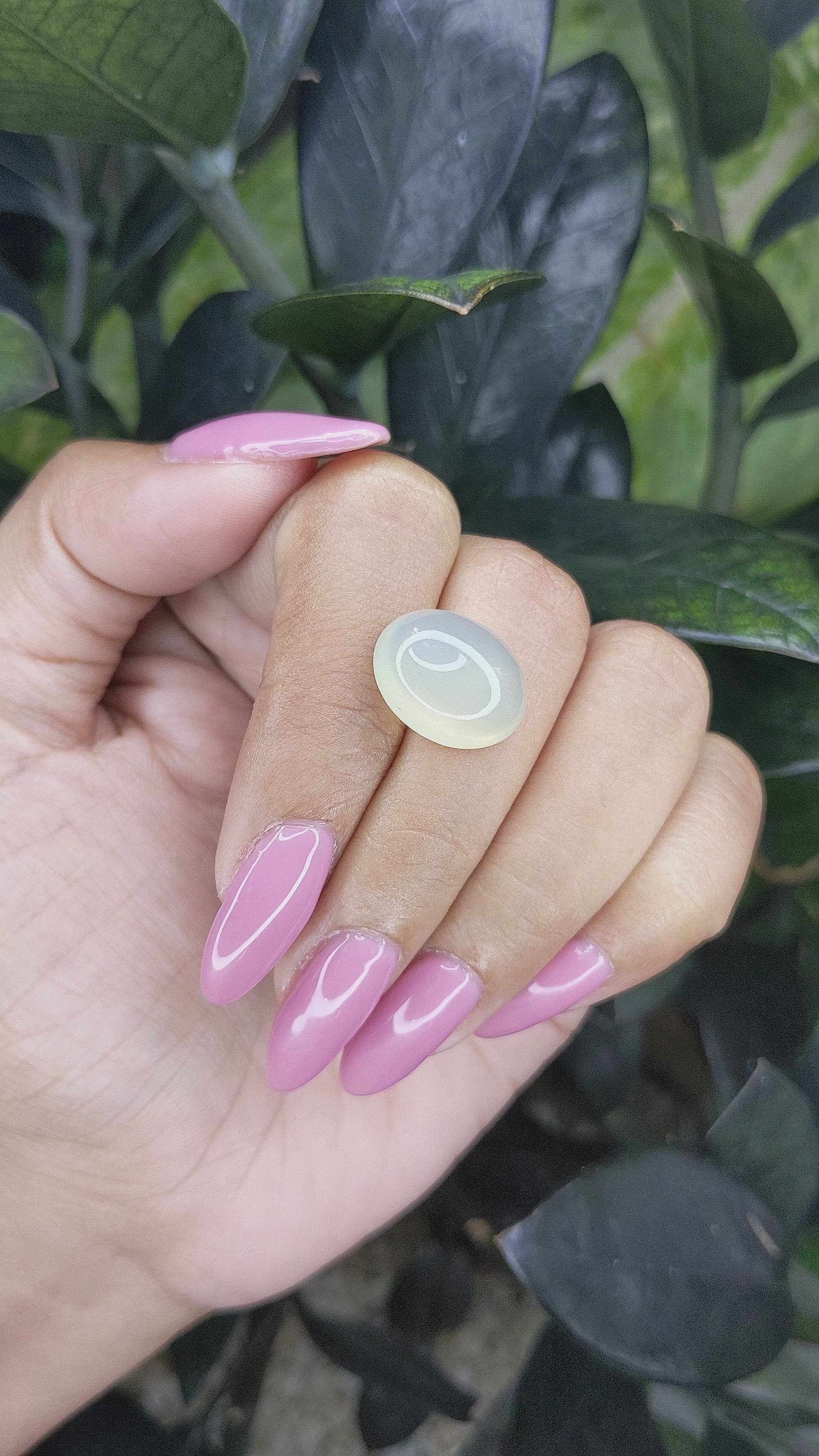 9.51 Ct. Cabochon Moonstone from Ceylon (Sri Lanka) Size Video