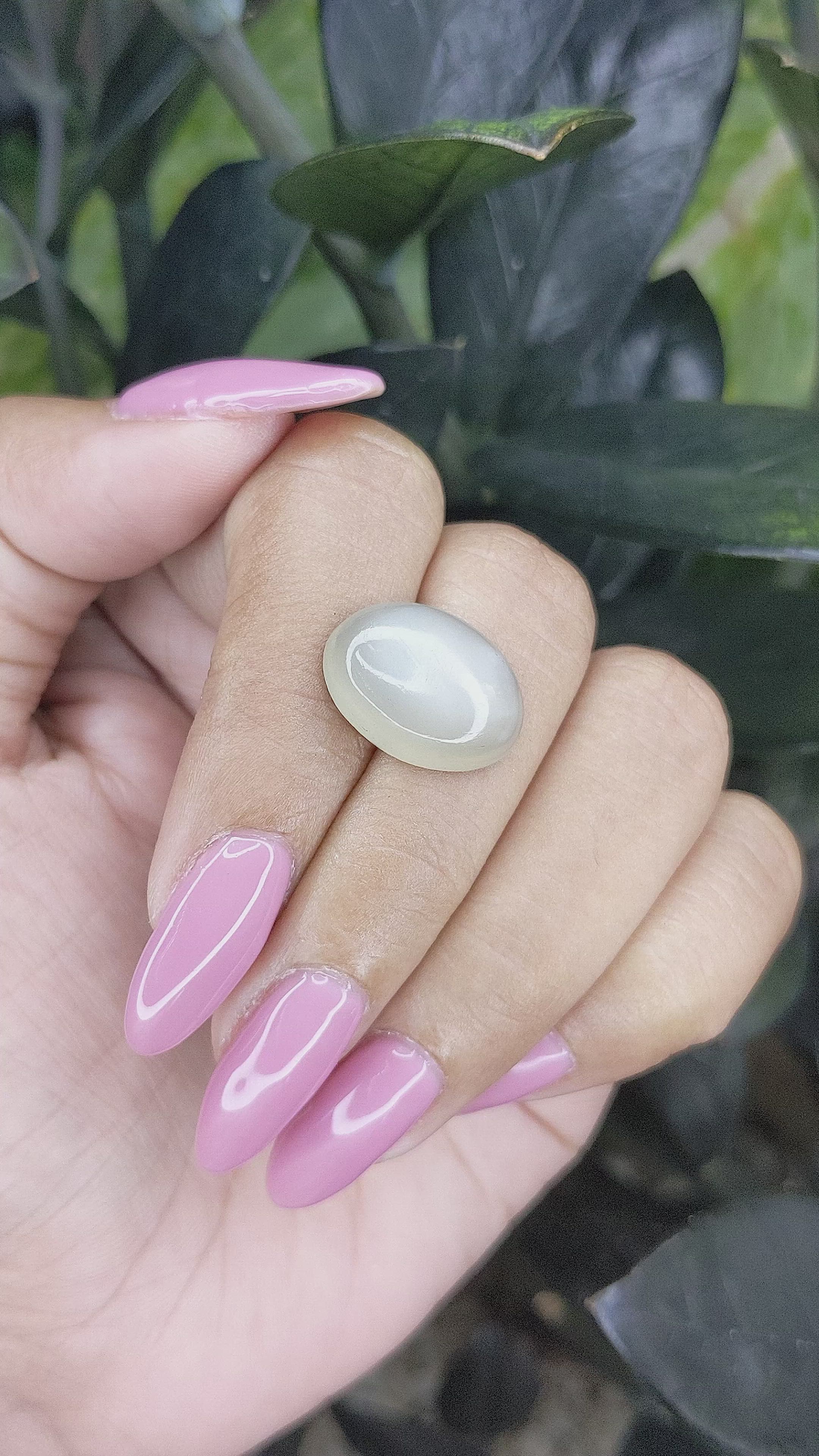 9.20 Ct. Cabochon Moonstone from Ceylon (Sri Lanka) Size Video