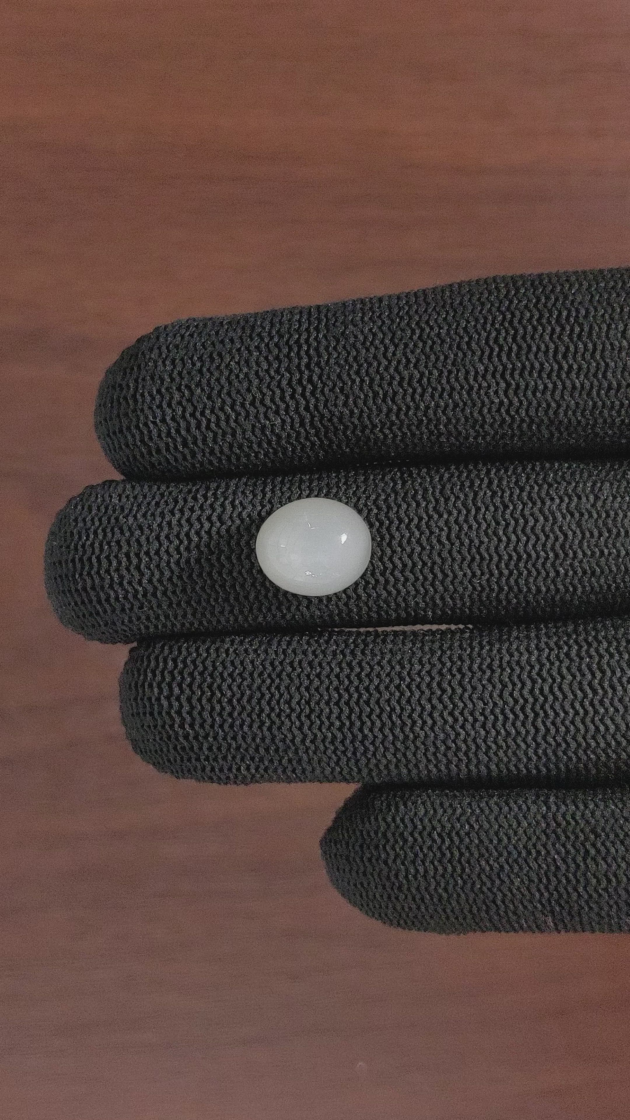 6.49 Ct. Cabochon Moonstone from Ceylon (Sri Lanka) Size Video