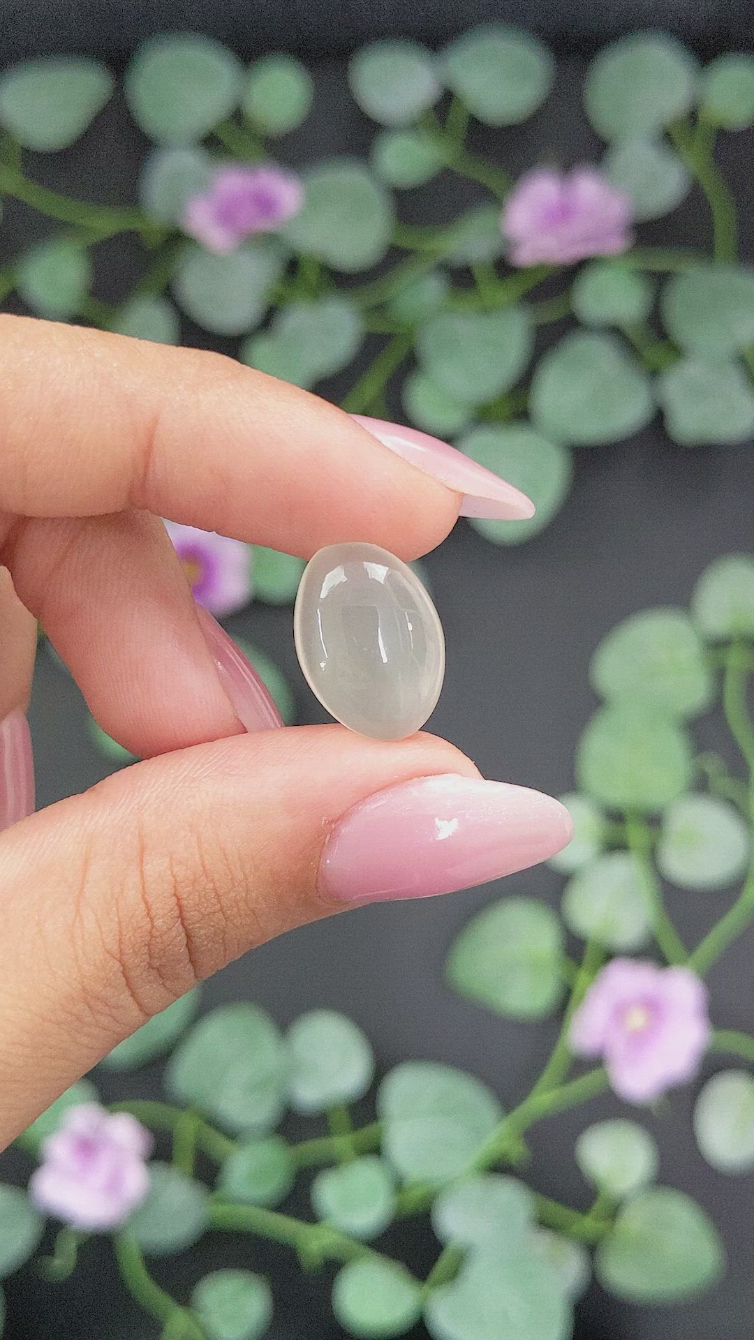 8.68 Ct. Cabochon Moonstone from Ceylon (Sri Lanka) Size Video