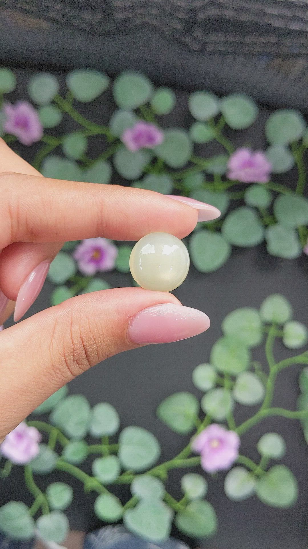 12.43 Ct. Cabochon Moonstone from Ceylon (Sri Lanka) Size Video
