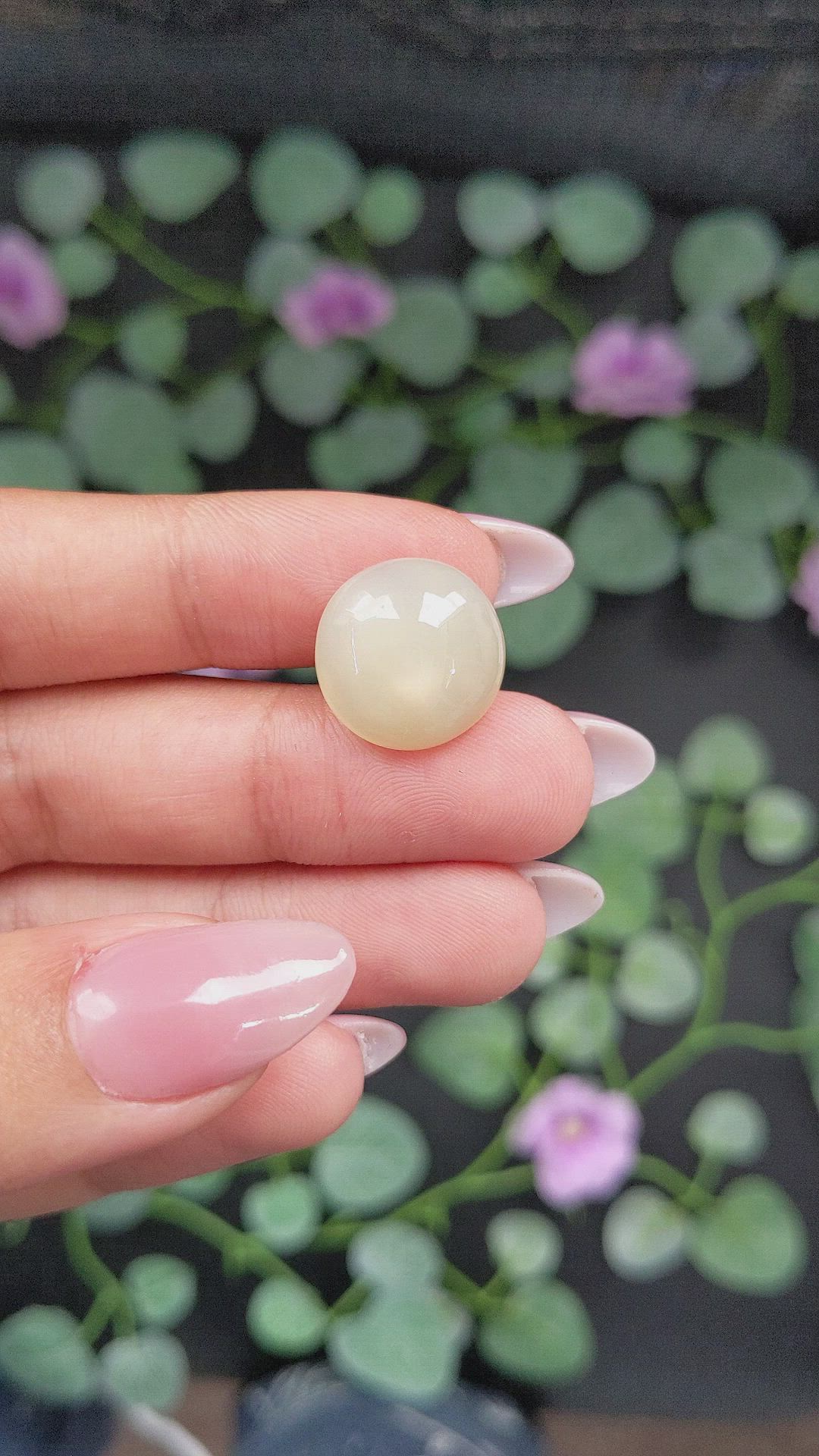 12.43 Ct. Cabochon Moonstone from Ceylon (Sri Lanka) Size Video