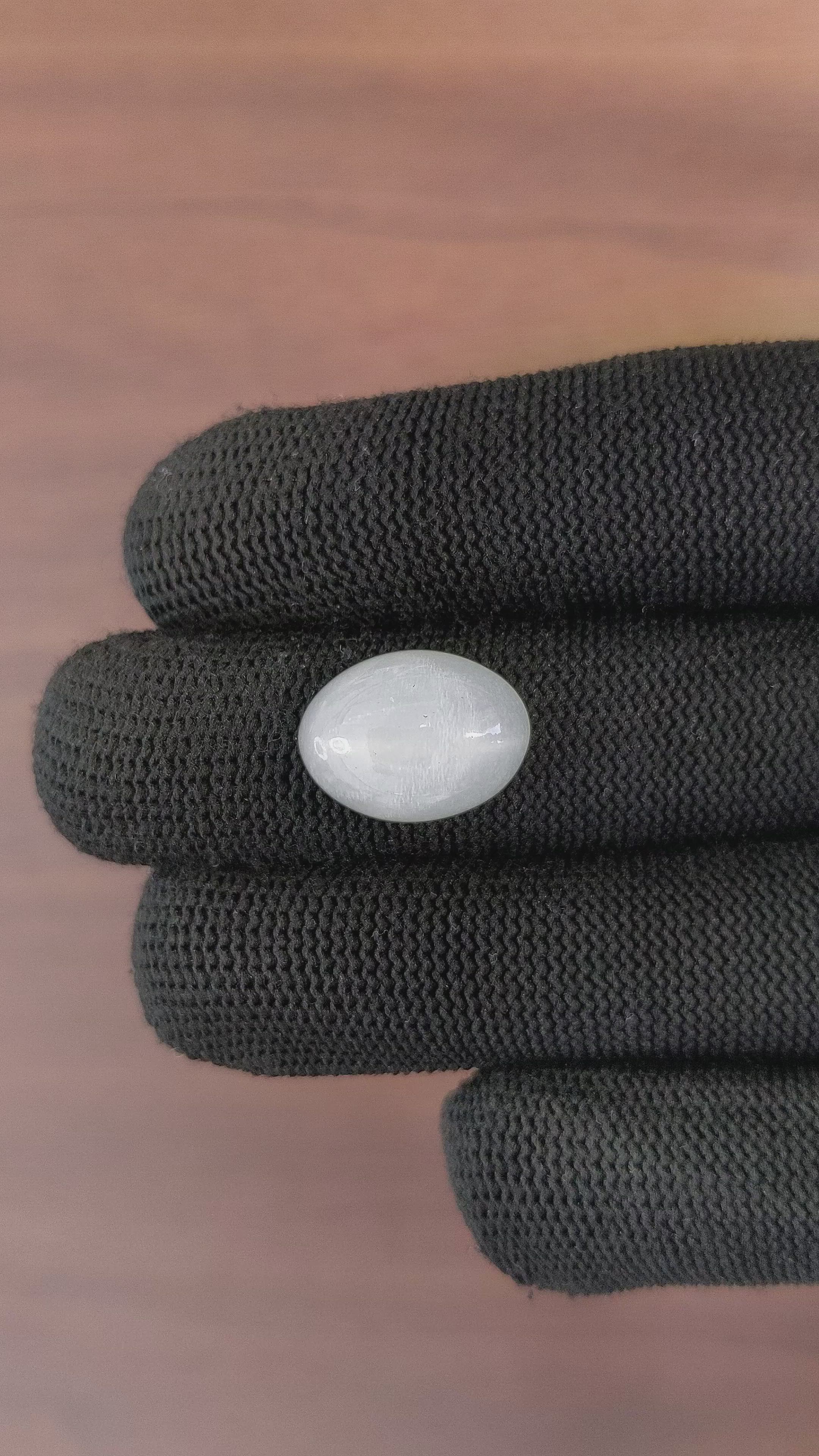 10.62 Ct. Cabochon Moonstone from Ceylon (Sri Lanka) Size Video