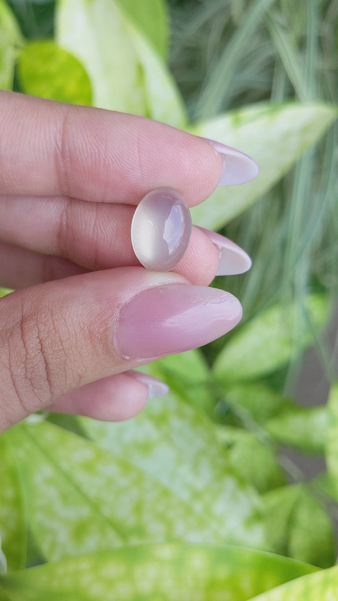 6.18 Ct. Cabochon Moonstone from Ceylon (Sri Lanka) Size Video