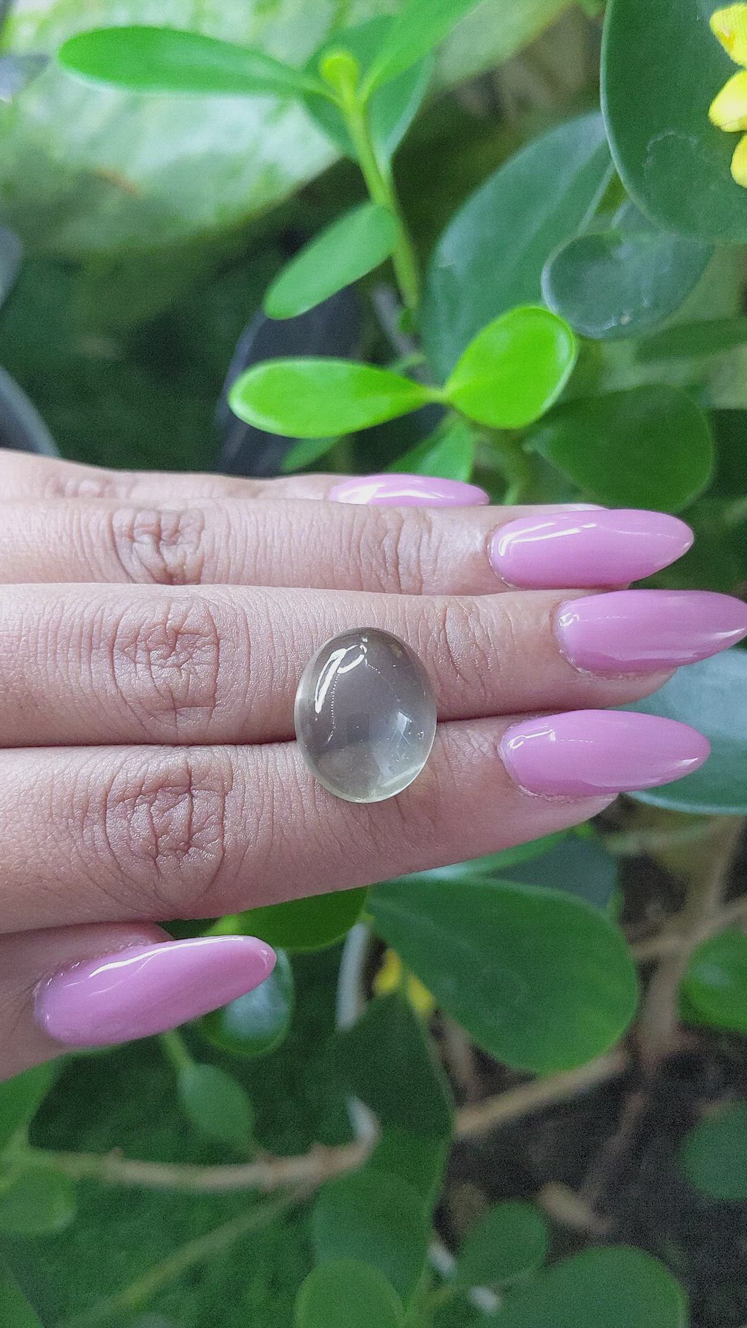 11.68 Ct. Cabochon Moonstone from Ceylon (Sri Lanka) Size Video