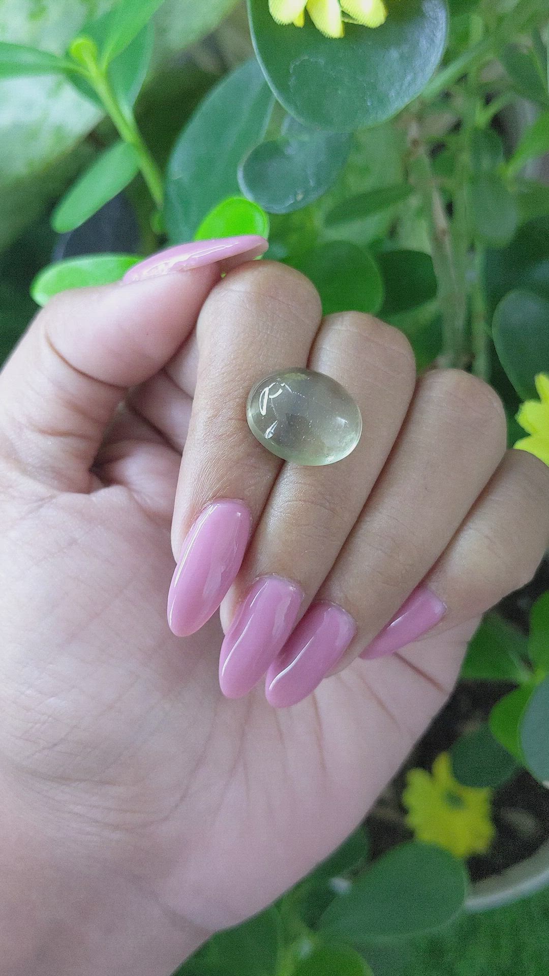 11.68 Ct. Cabochon Moonstone from Ceylon (Sri Lanka) Size Video