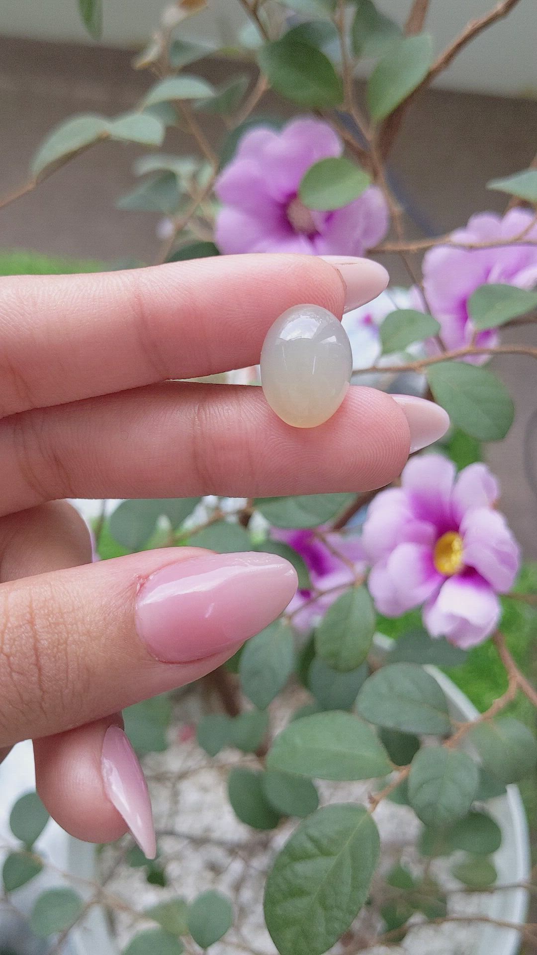 10.07 Ct. Cabochon Moonstone from Ceylon (Sri Lanka) Size Video