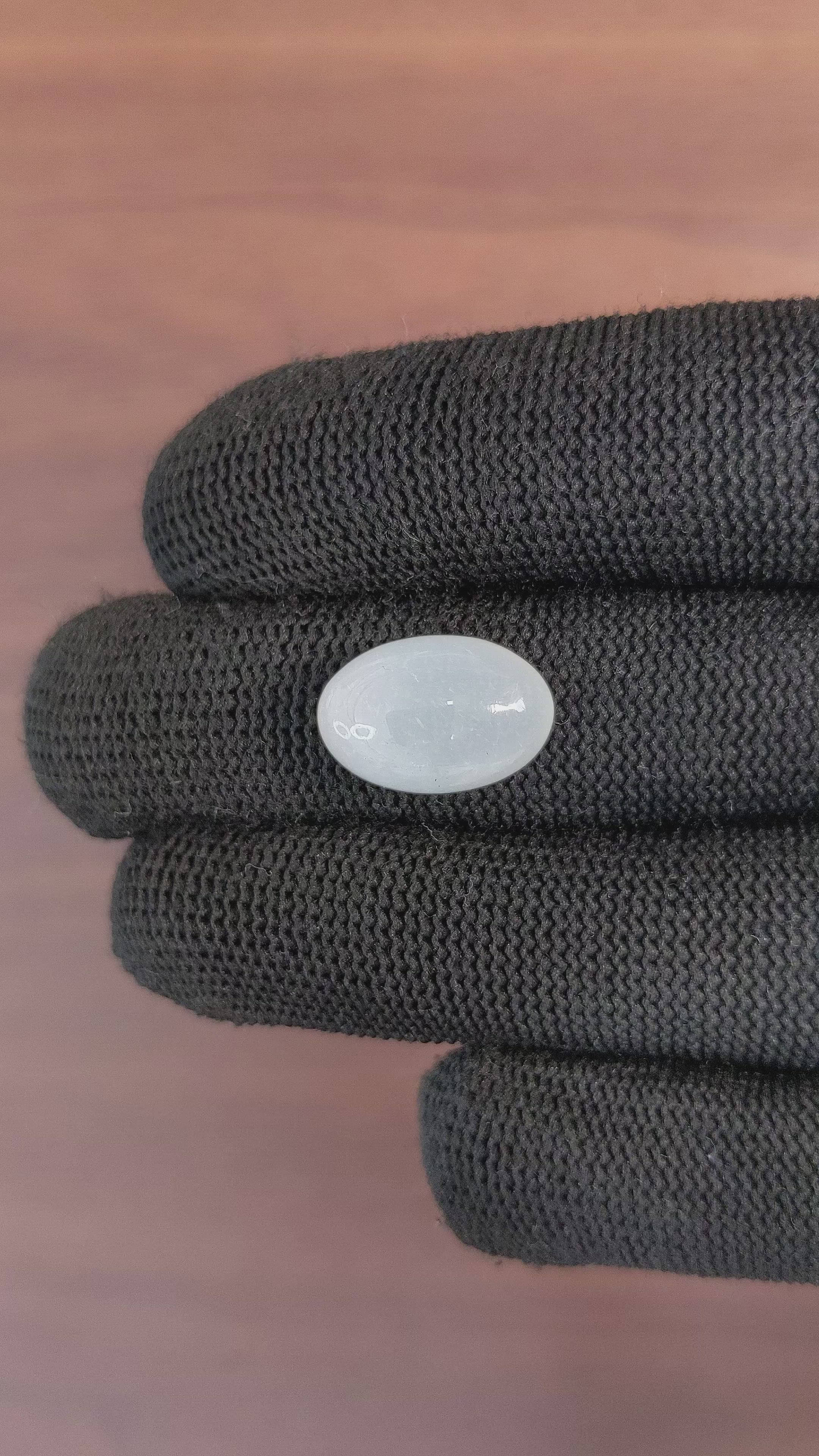 9.28 Ct. Cabochon Moonstone from Ceylon (Sri Lanka) Size Video
