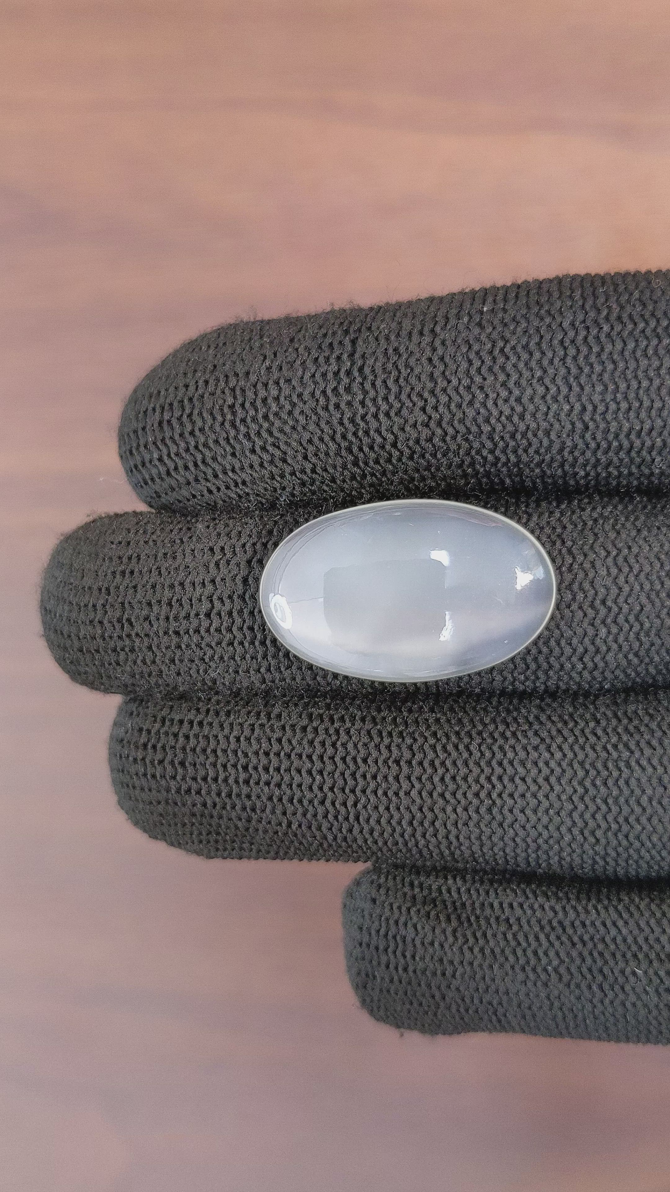 12.94 Ct. Cabochon Moonstone from Ceylon (Sri Lanka) Size Video
