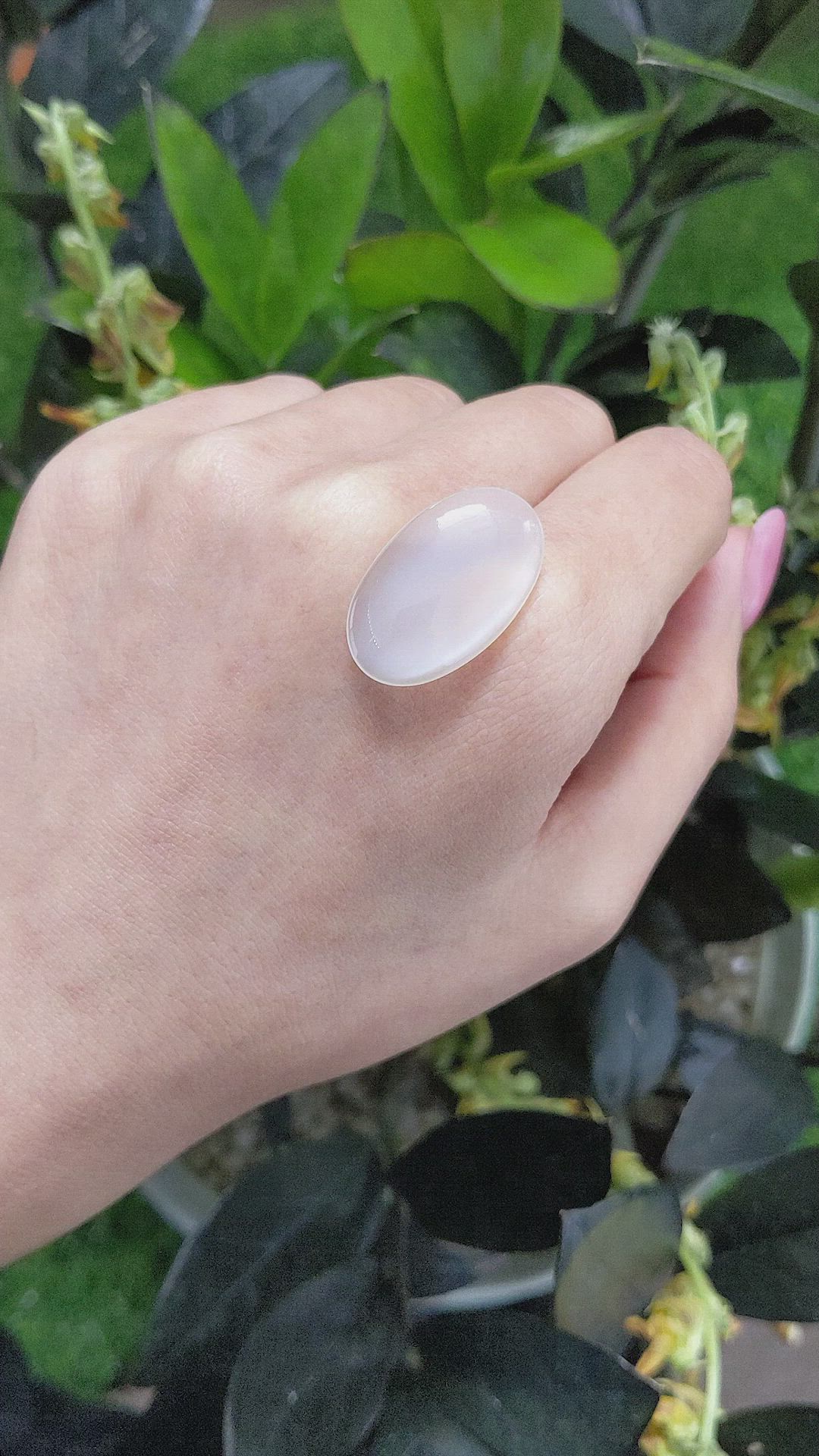 12.94 Ct. Cabochon Moonstone from Ceylon (Sri Lanka) Size Video