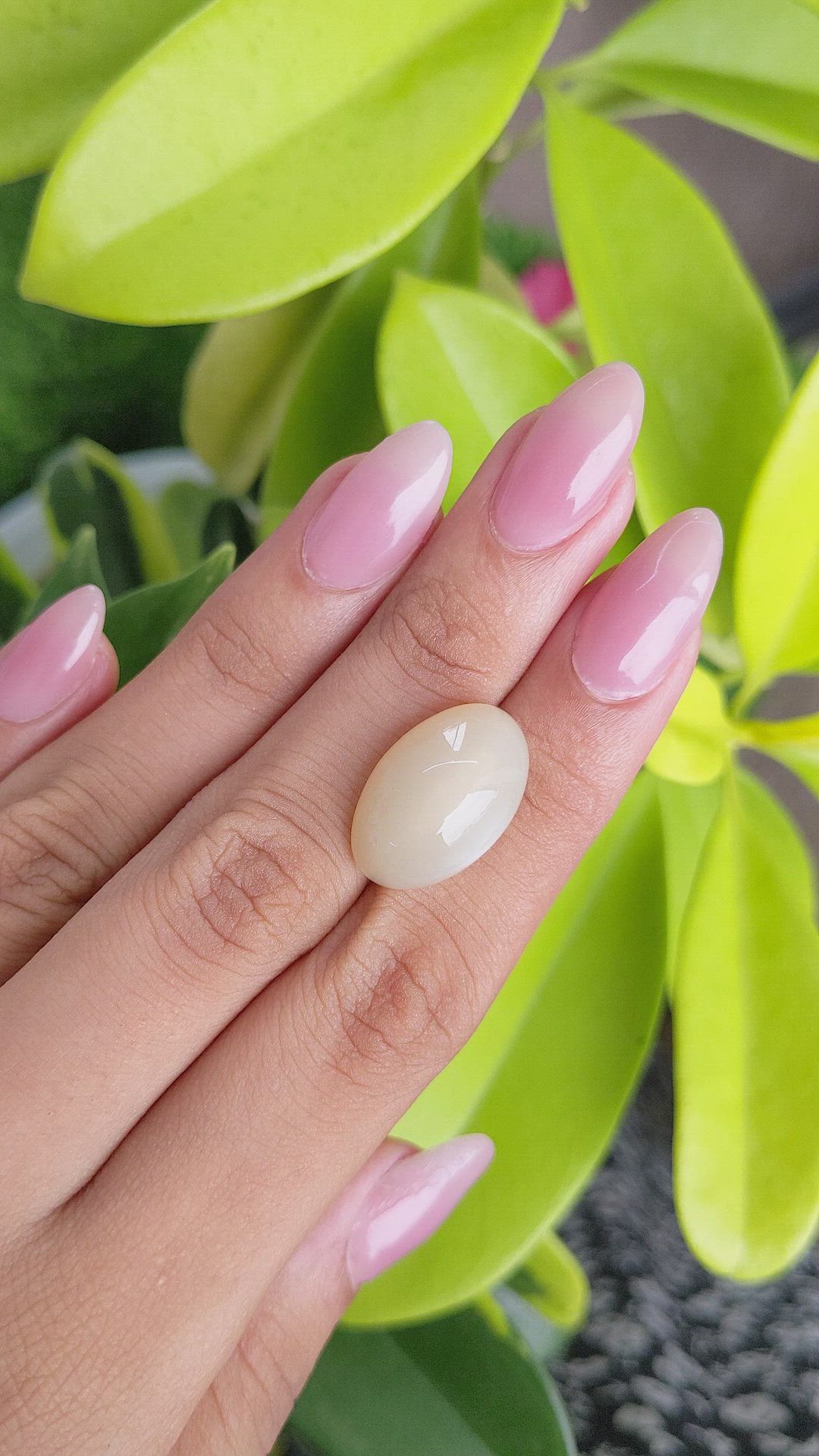 18.02 Ct. Cabochon Moonstone from Ceylon (Sri Lanka) Size Video