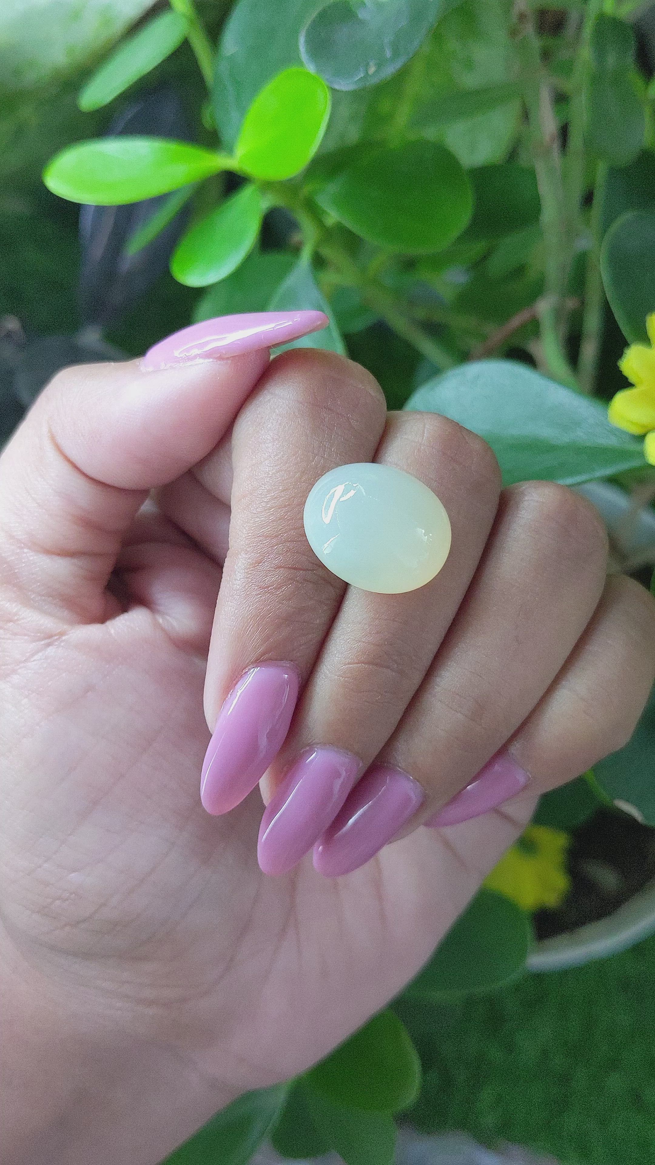 14.60 Ct. Cabochon Moonstone from Ceylon (Sri Lanka) Size Video