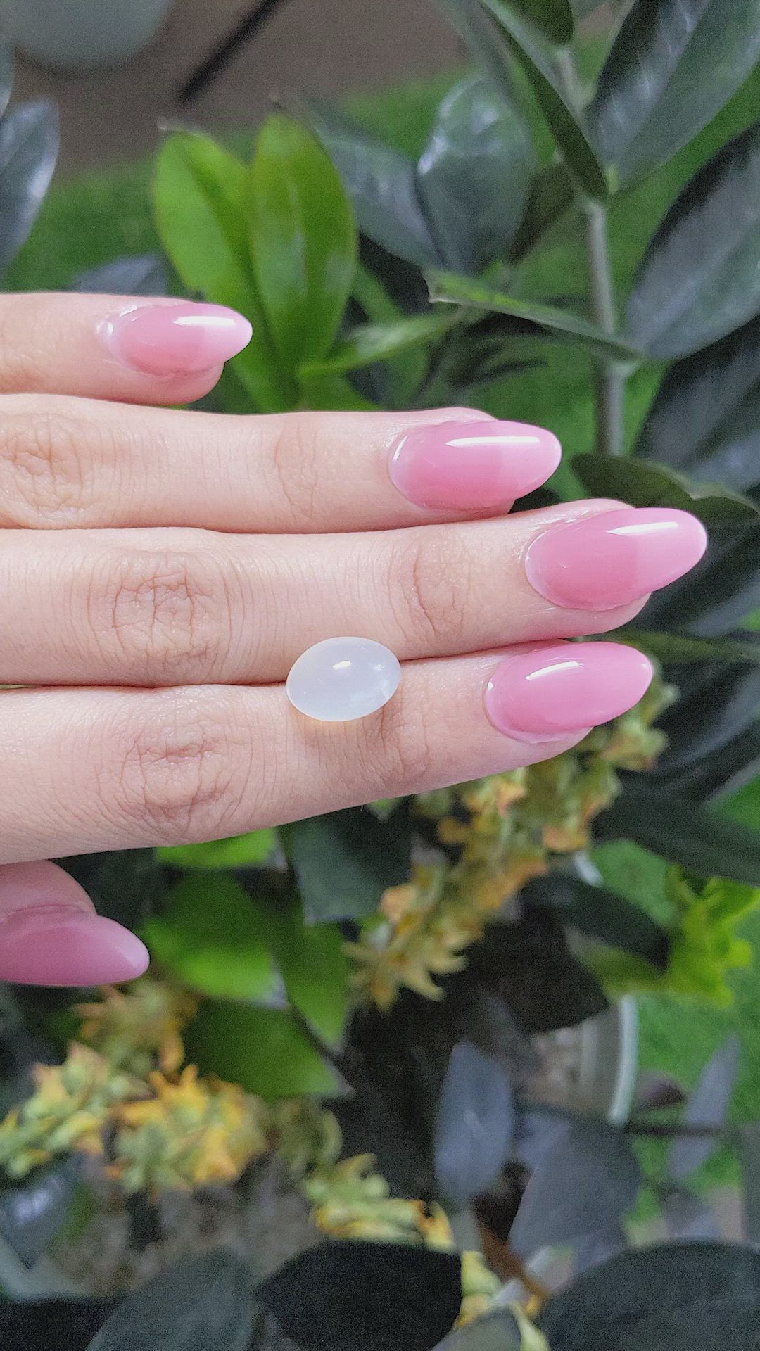 6.31 Ct. Cabochon Moonstone from Ceylon (Sri Lanka) Size Video