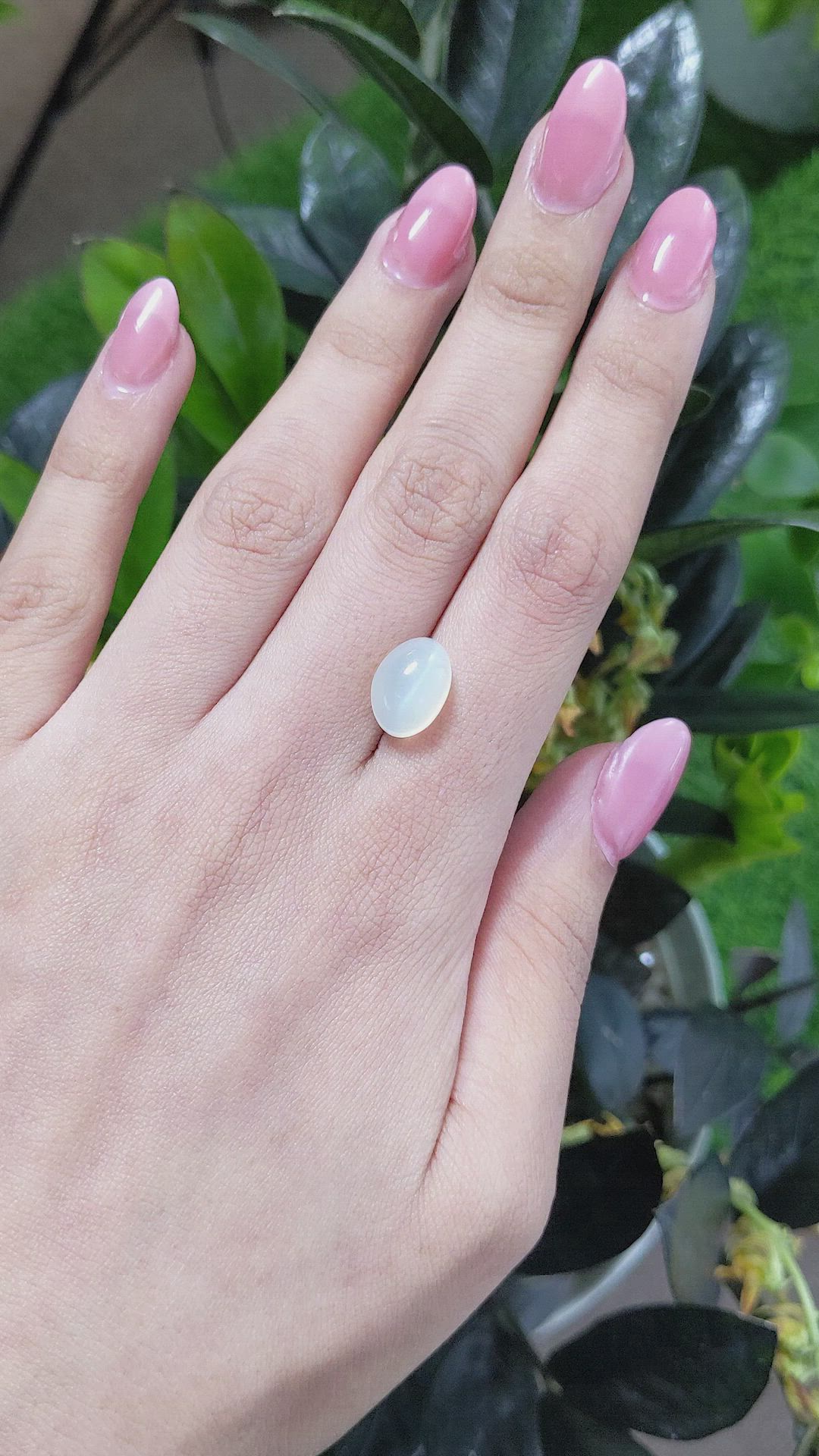 6.31 Ct. Cabochon Moonstone from Ceylon (Sri Lanka) Size Video