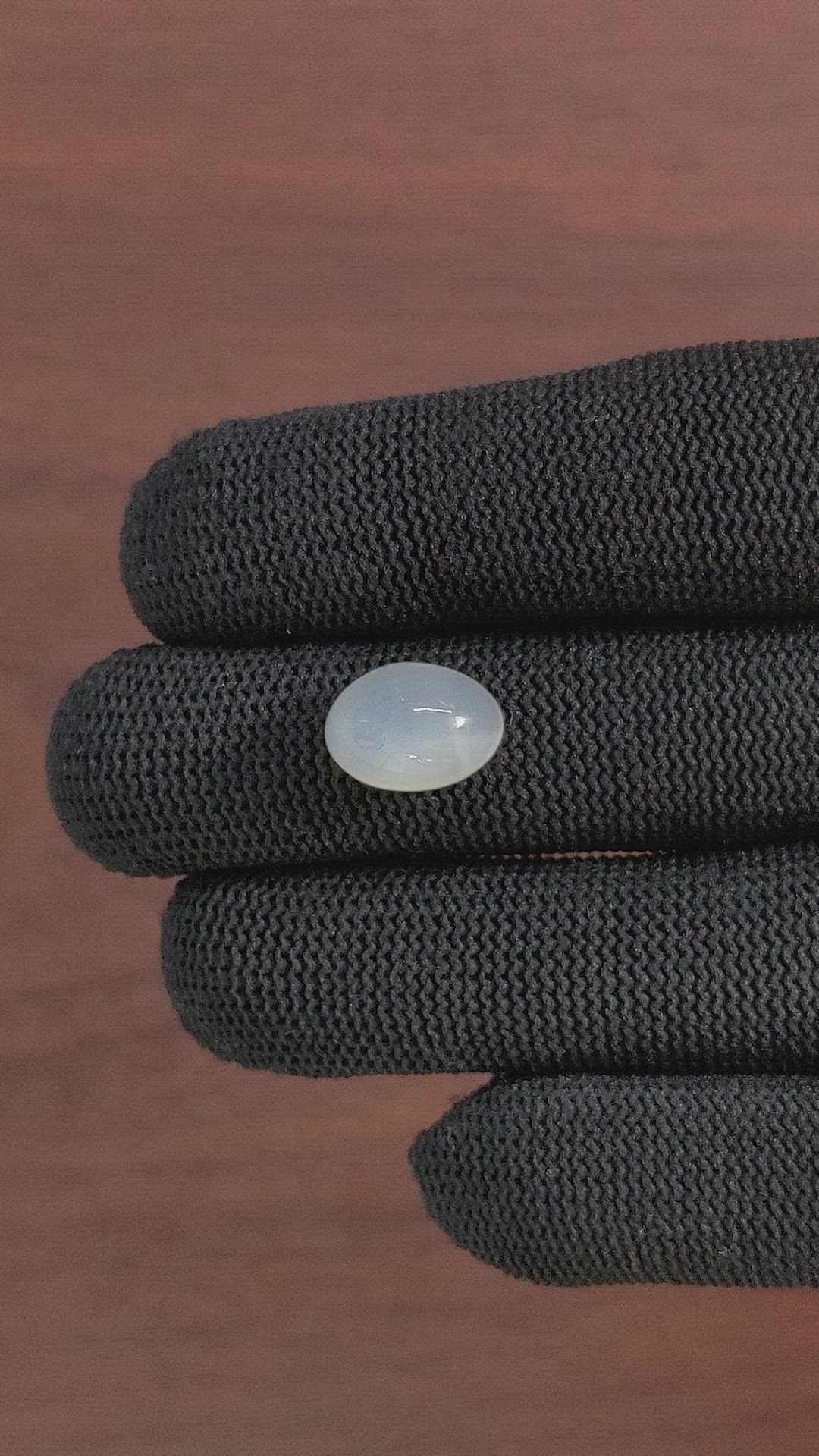 6.31 Ct. Cabochon Moonstone from Ceylon (Sri Lanka) Size Video