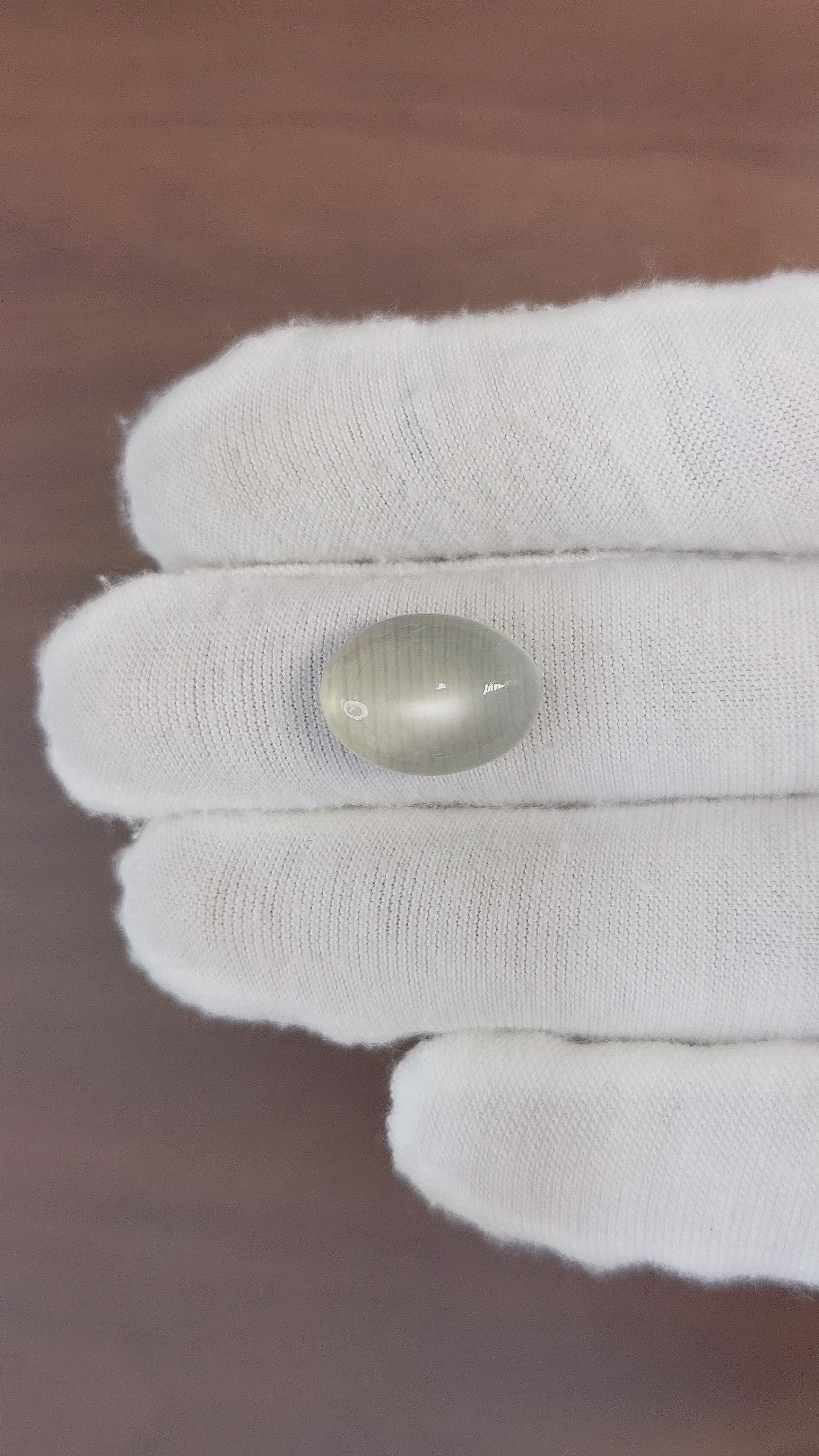 7.83 Ct. Cabochon Moonstone from Ceylon (Sri Lanka) Size Video